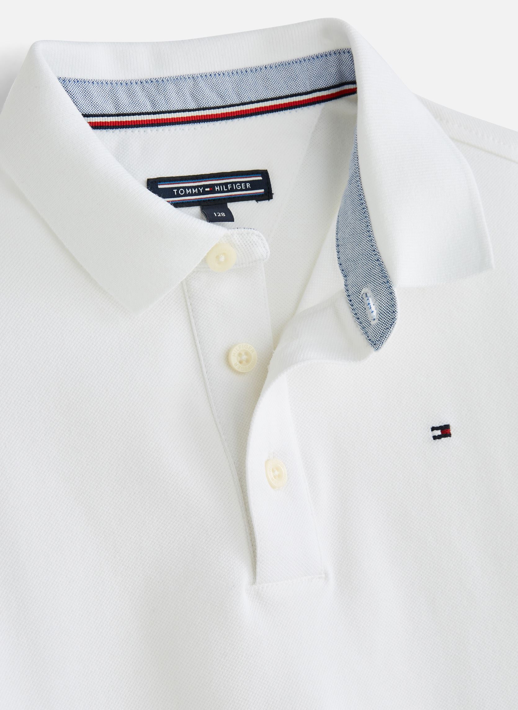 Polos Boys Tommy Polo SS garçon blanc Tommy Hilfiger Polos Boys Tommy Polo SS garçon blanc BRIGHT WHITE