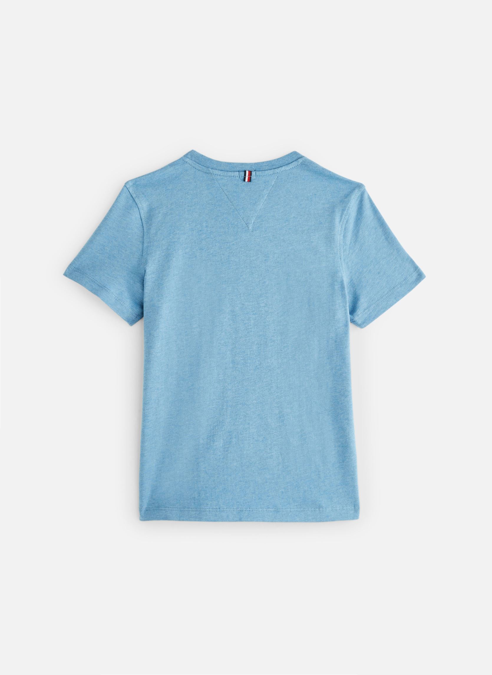 Tee-shirts Boys Basic Cn Knit S garçon bleu Tommy Hilfiger Tee-shirts Boys Basic Cn Knit S garçon bleu Dark Allure Heather