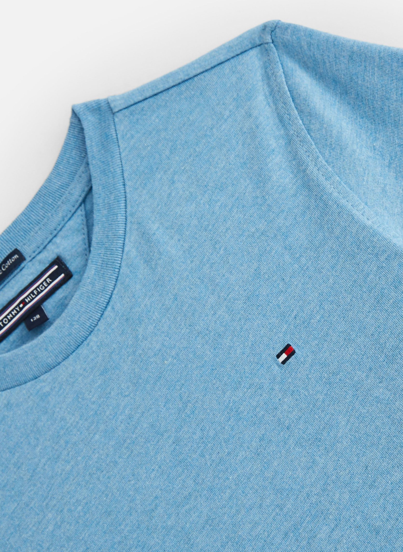 Tee-shirts Boys Basic Cn Knit S garçon bleu Tommy Hilfiger Tee-shirts Boys Basic Cn Knit S garçon bleu Dark Allure Heather