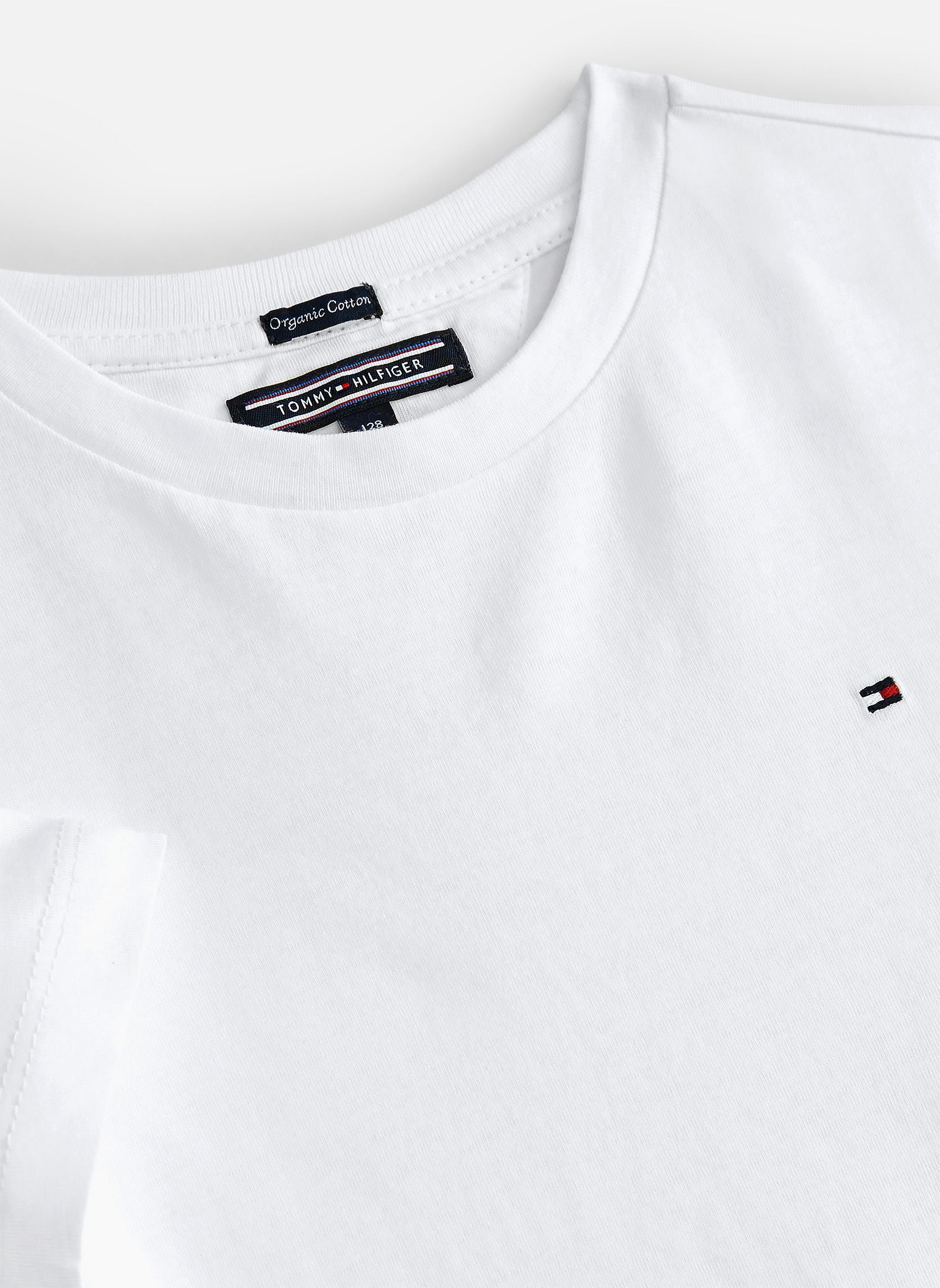 T-Shirts Boys Basic Cn Knit S jungen weiß Tommy Hilfiger T-Shirts Boys Basic Cn Knit S jungen weiß Bright white