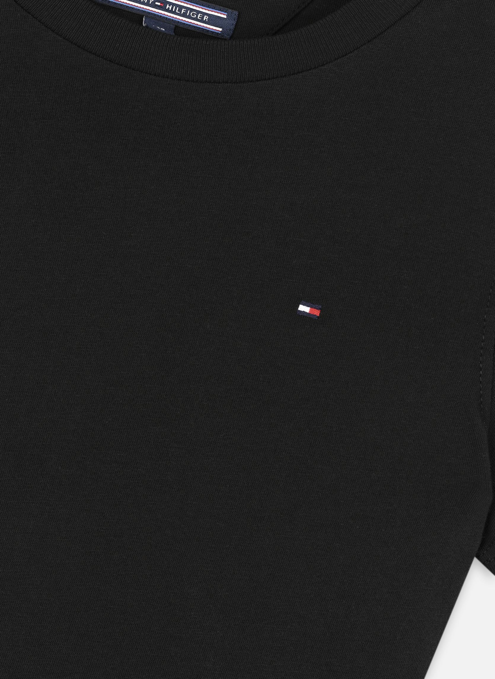 Tee-shirts Boys Basic Cn Knit S garçon noir Tommy Hilfiger Tee-shirts Boys Basic Cn Knit S garçon noir METEORITE