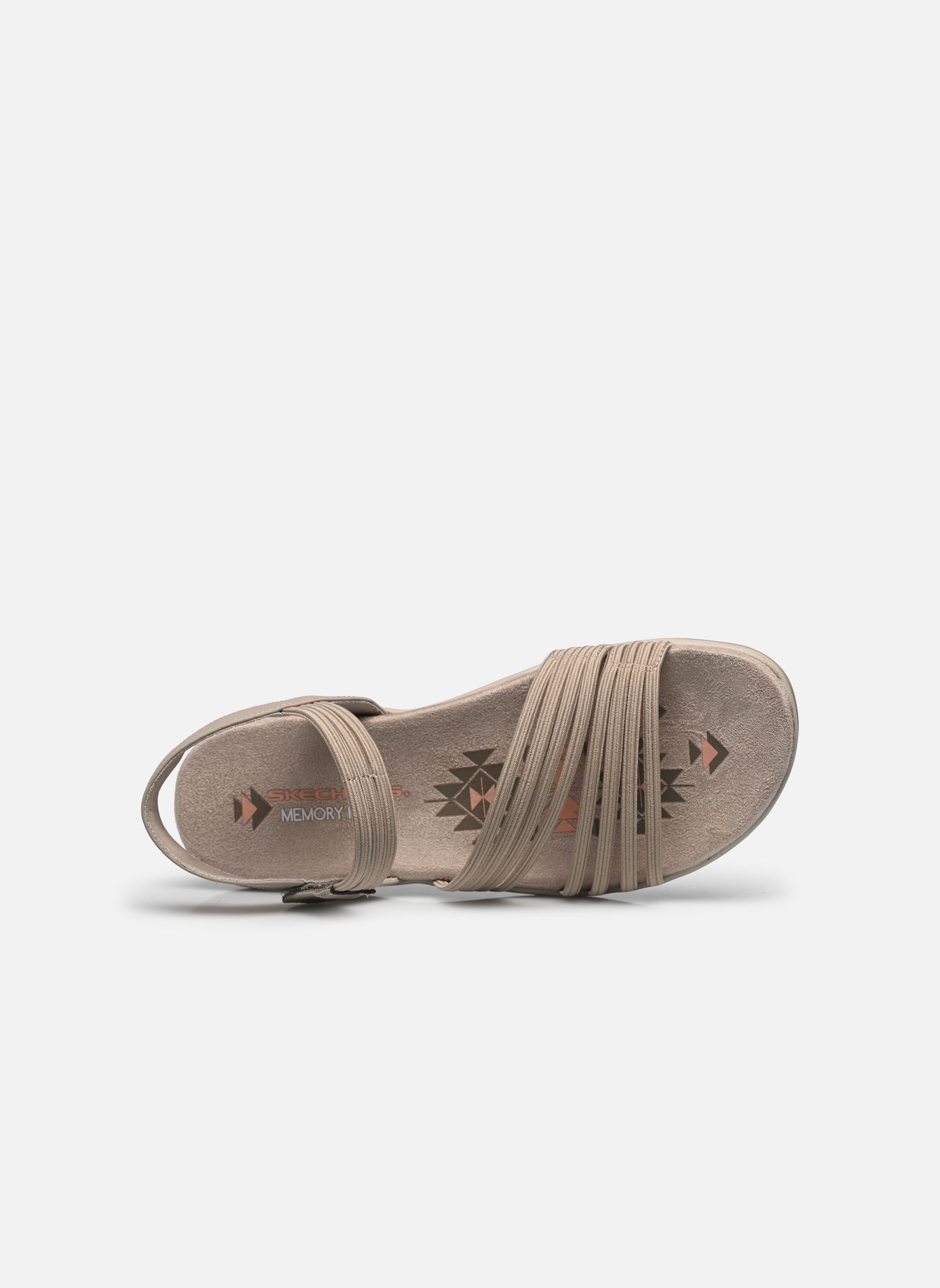 Sandales Reggae Slim femme beige Skechers Sandales Reggae Slim femme beige TPE
