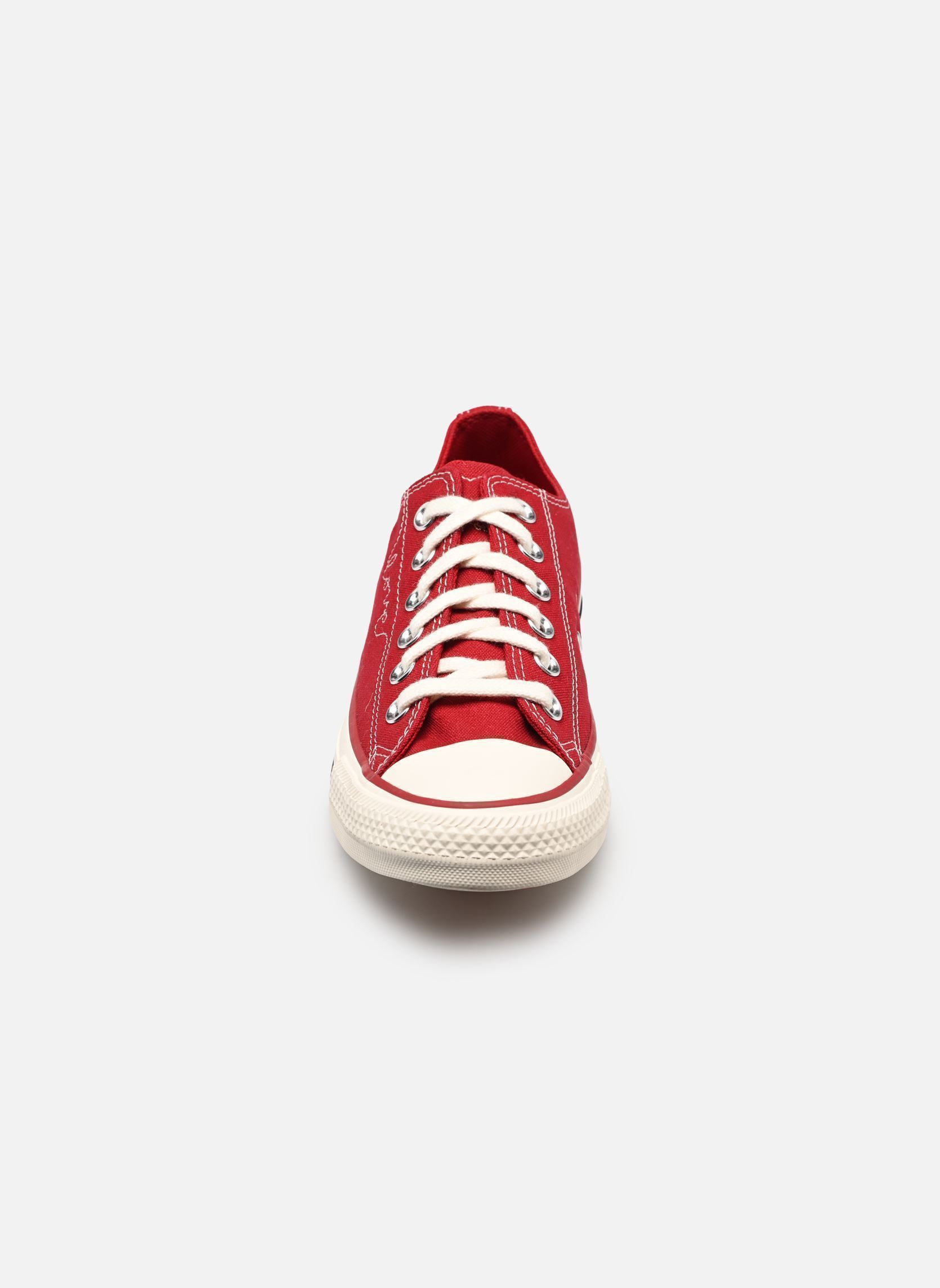 Leinen-Sneaker Chuck Taylor All Star Hearts Ox damen rot Converse Leinen-Sneaker Chuck Taylor All Star Hearts Ox damen rot Days Ahead/Egret/Navy