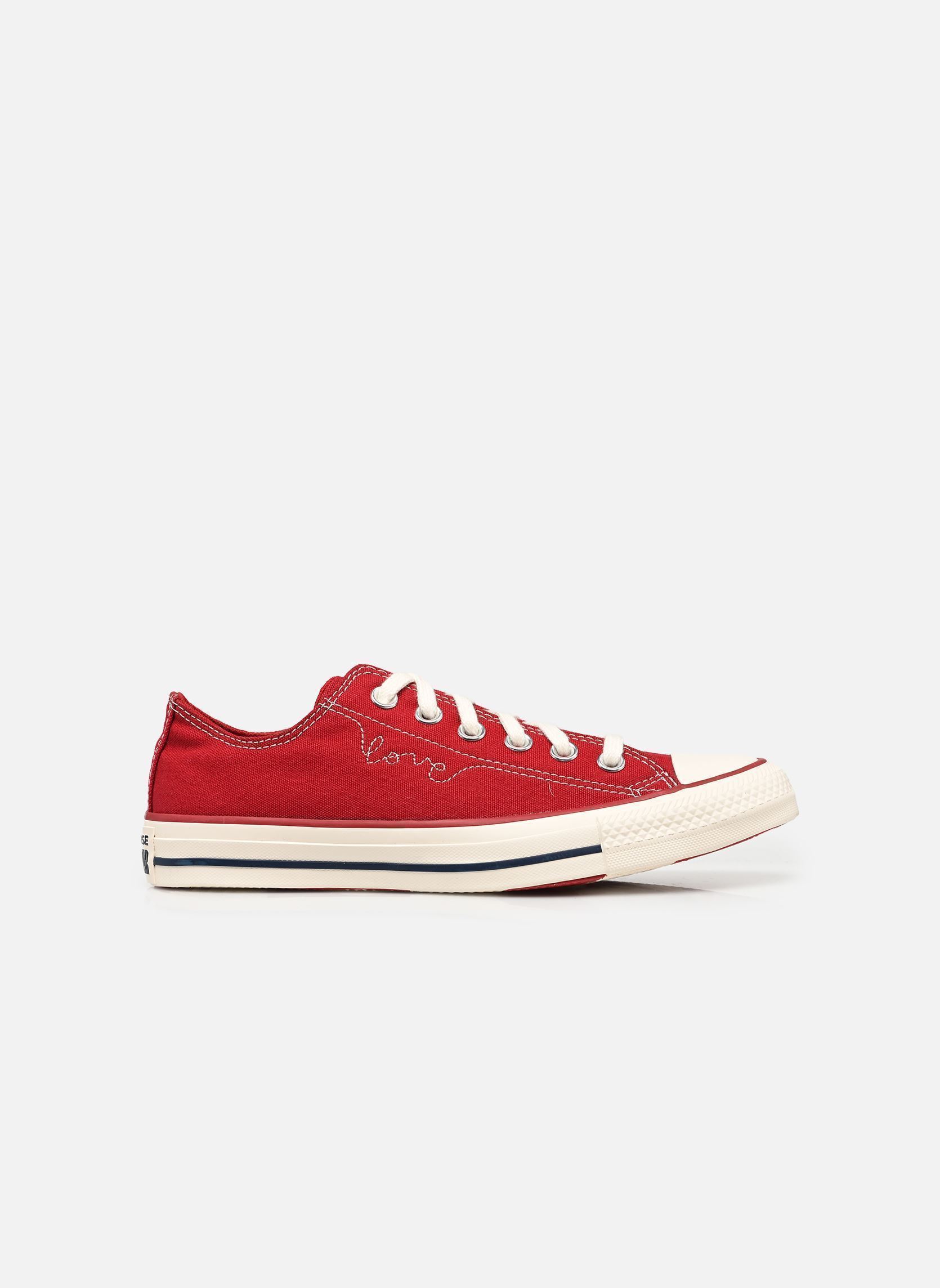 Leinen-Sneaker Chuck Taylor All Star Hearts Ox damen rot Converse Leinen-Sneaker Chuck Taylor All Star Hearts Ox damen rot Days Ahead/Egret/Navy
