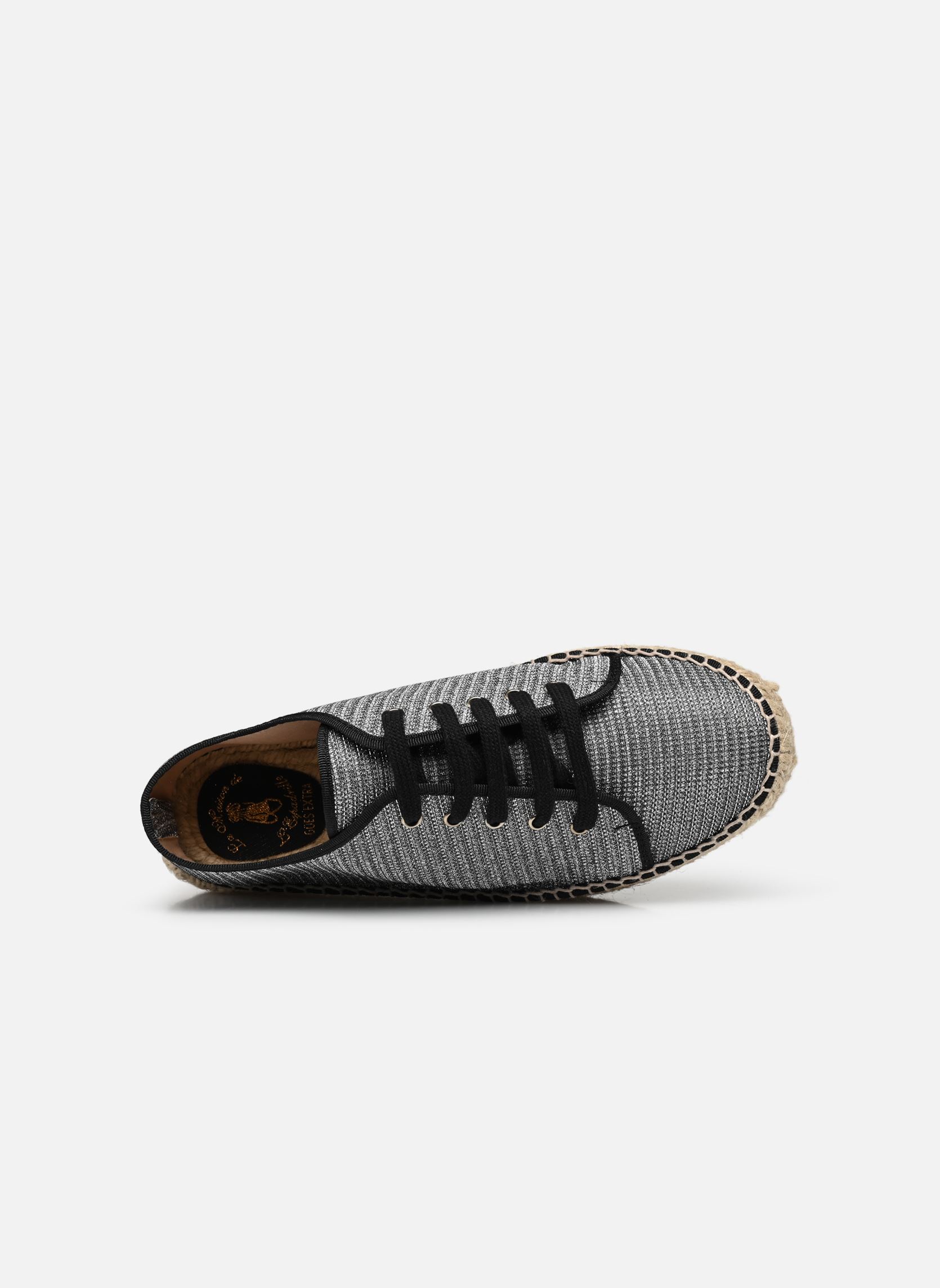 Espadrillas con zeppa e plateau Espadrille Métalisée donna argento La maison de l'espadrille Espadrillas con zeppa e plateau Espadrille Métalisée donna argento ACIER MET