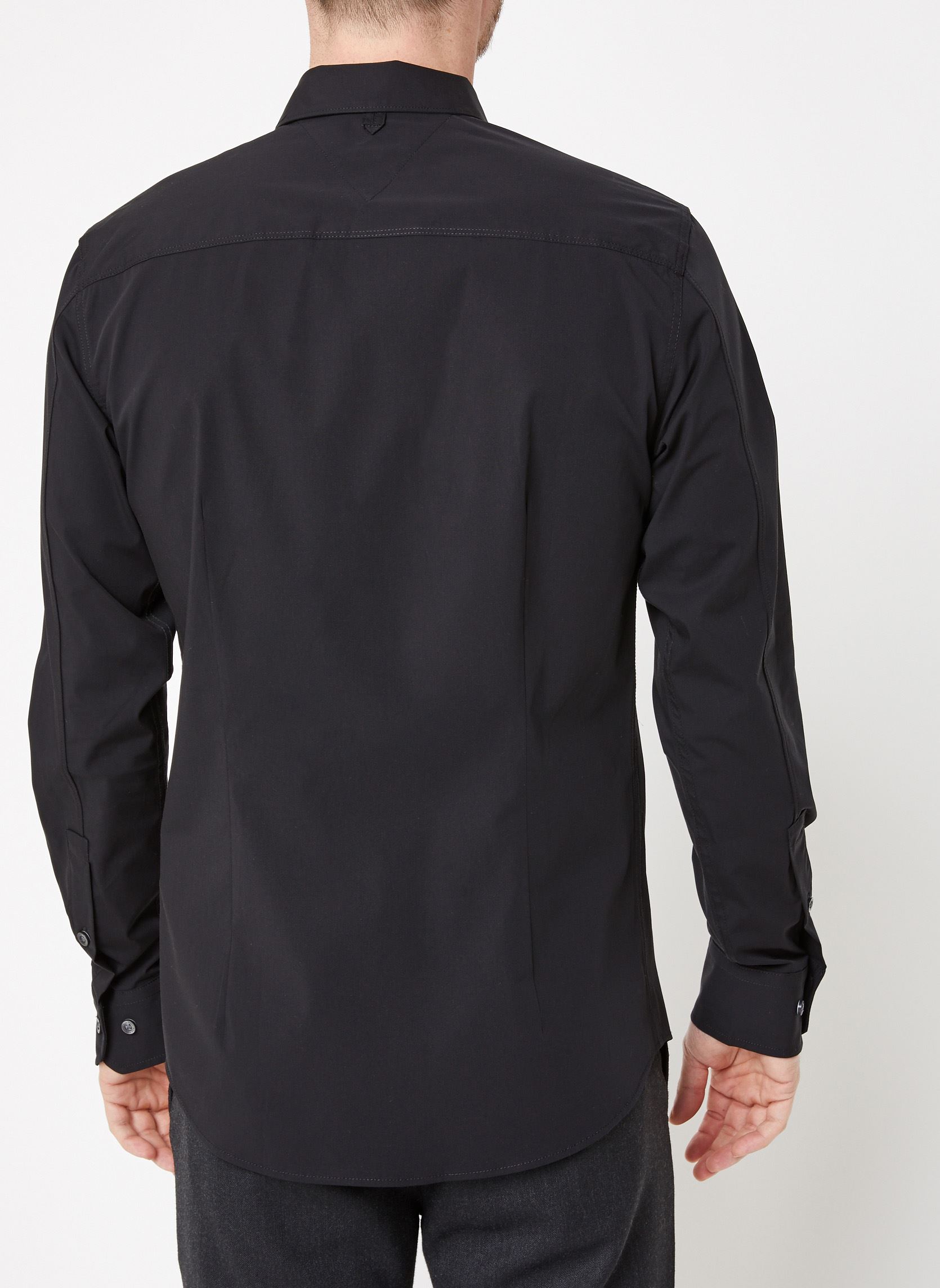 Chemises TJM ORIGINAL STRETCH SHIRT homme noir Tommy Jeans Chemises TJM ORIGINAL STRETCH SHIRT homme noir TOMMY BLACK