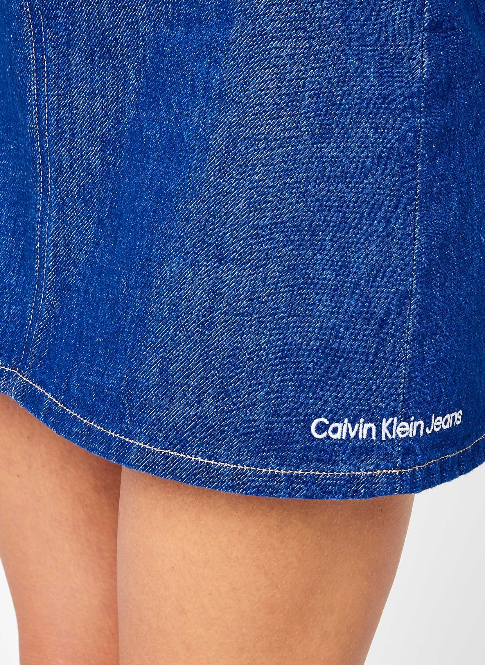 Lange rokken HIGH RISE MINI SKIRT dames blauw Calvin Klein Jeans Lange rokken HIGH RISE MINI SKIRT dames blauw DENIM MEDIUM