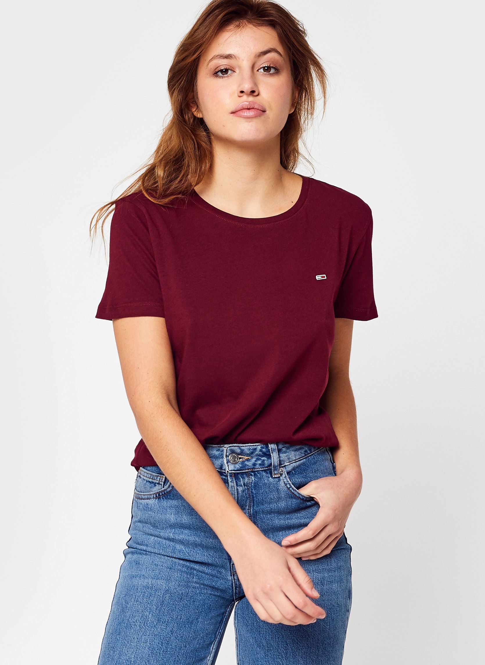 Vêtements Tommy Jeans Tjw Soft Jersey Tee DW0DW14616 pour Accessoires