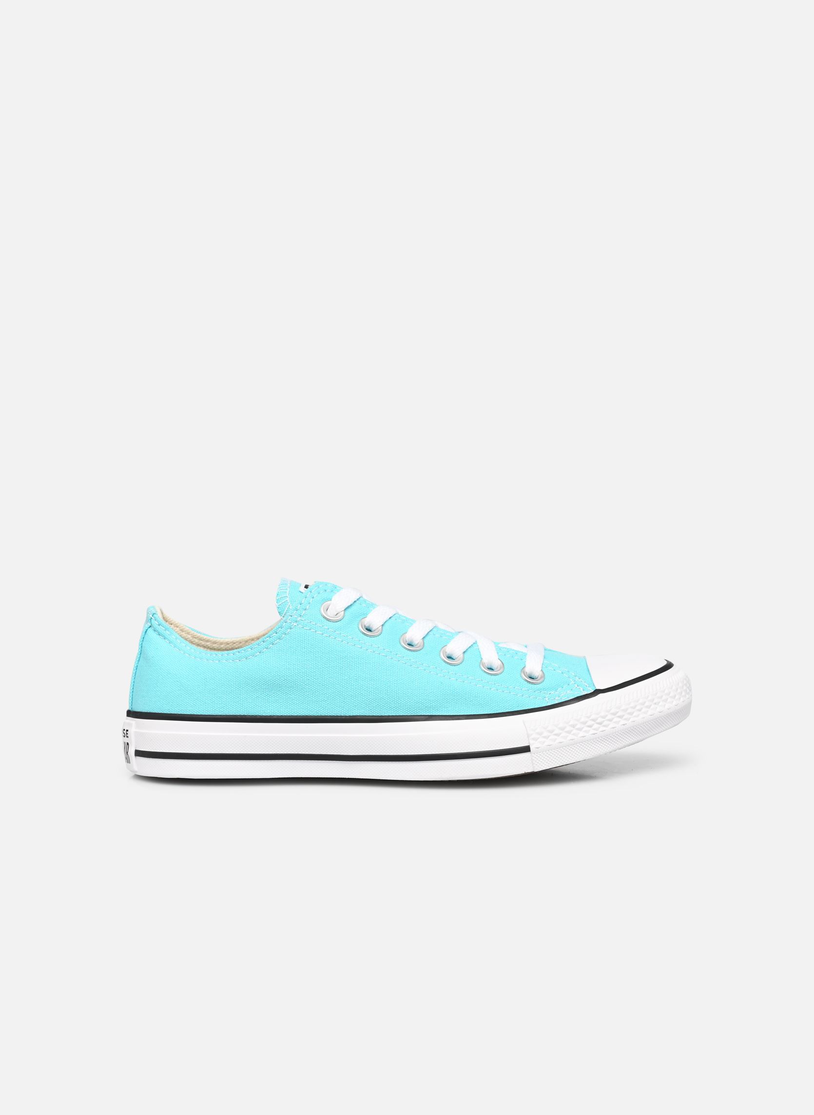 Baskets toile Chuck Taylor All Star Seasonal Color Ox femme bleu Converse Baskets toile Chuck Taylor All Star Seasonal Color Ox femme bleu DOUBLE CYAN