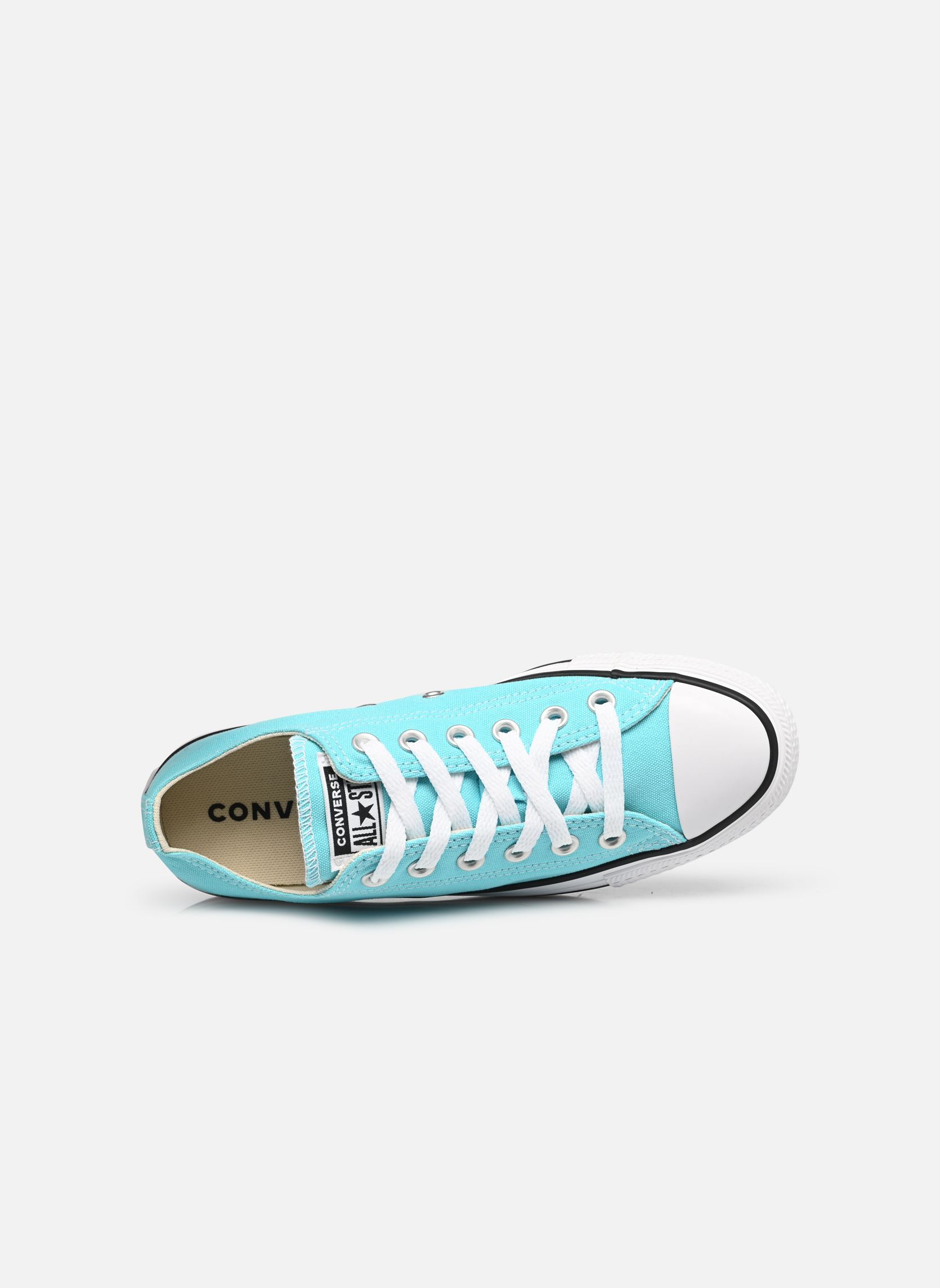 Baskets toile Chuck Taylor All Star Seasonal Color Ox femme bleu Converse Baskets toile Chuck Taylor All Star Seasonal Color Ox femme bleu DOUBLE CYAN