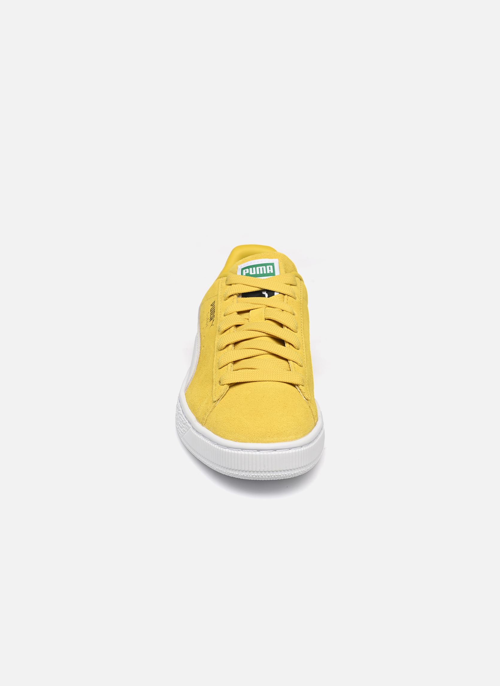 Baskets basses Suede Classic W femme jaune Puma Baskets basses Suede Classic W femme jaune FRESH PEAR-PUMA WHITE