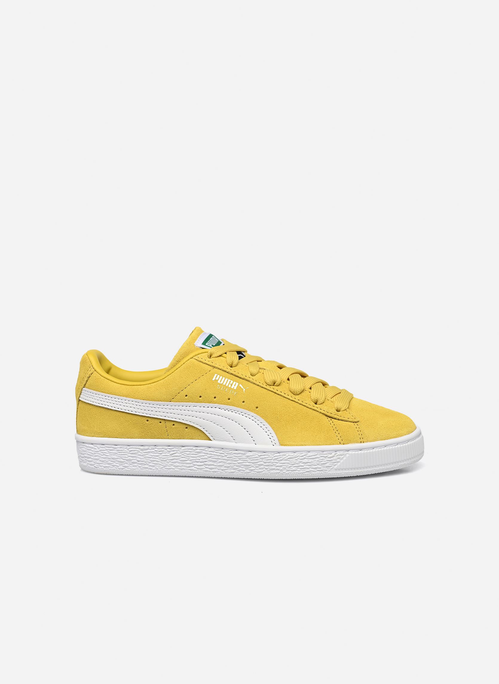 Baskets basses Suede Classic W femme jaune Puma Baskets basses Suede Classic W femme jaune FRESH PEAR-PUMA WHITE