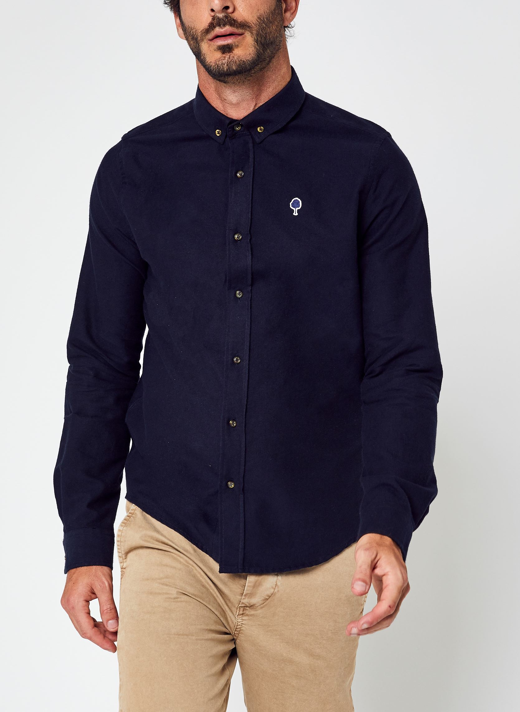 Hemden Ivoy Shirt Cotton herren blau Faguo Hemden Ivoy Shirt Cotton herren blau NAV00