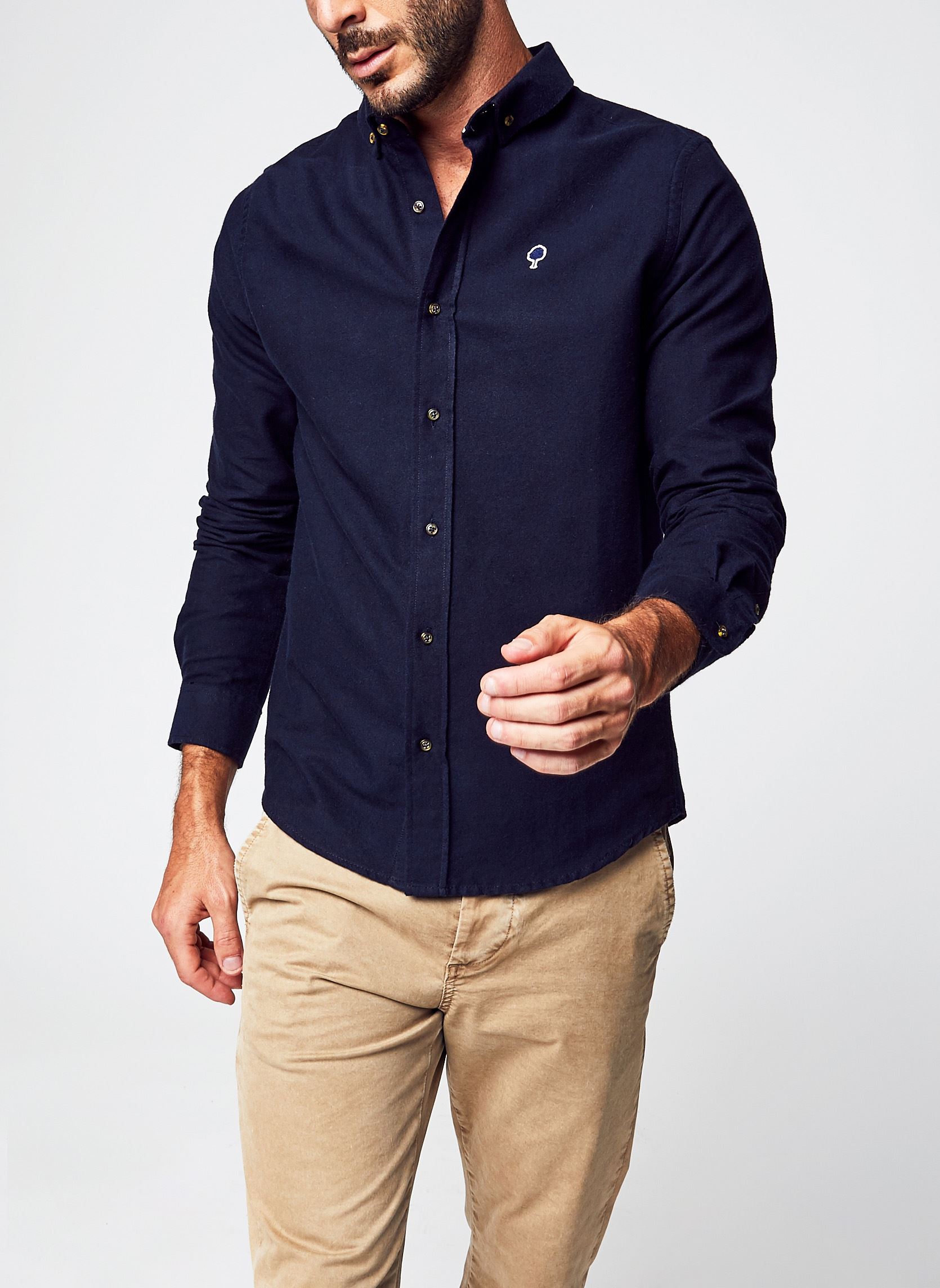 Hemden Ivoy Shirt Cotton herren blau Faguo Hemden Ivoy Shirt Cotton herren blau NAV00