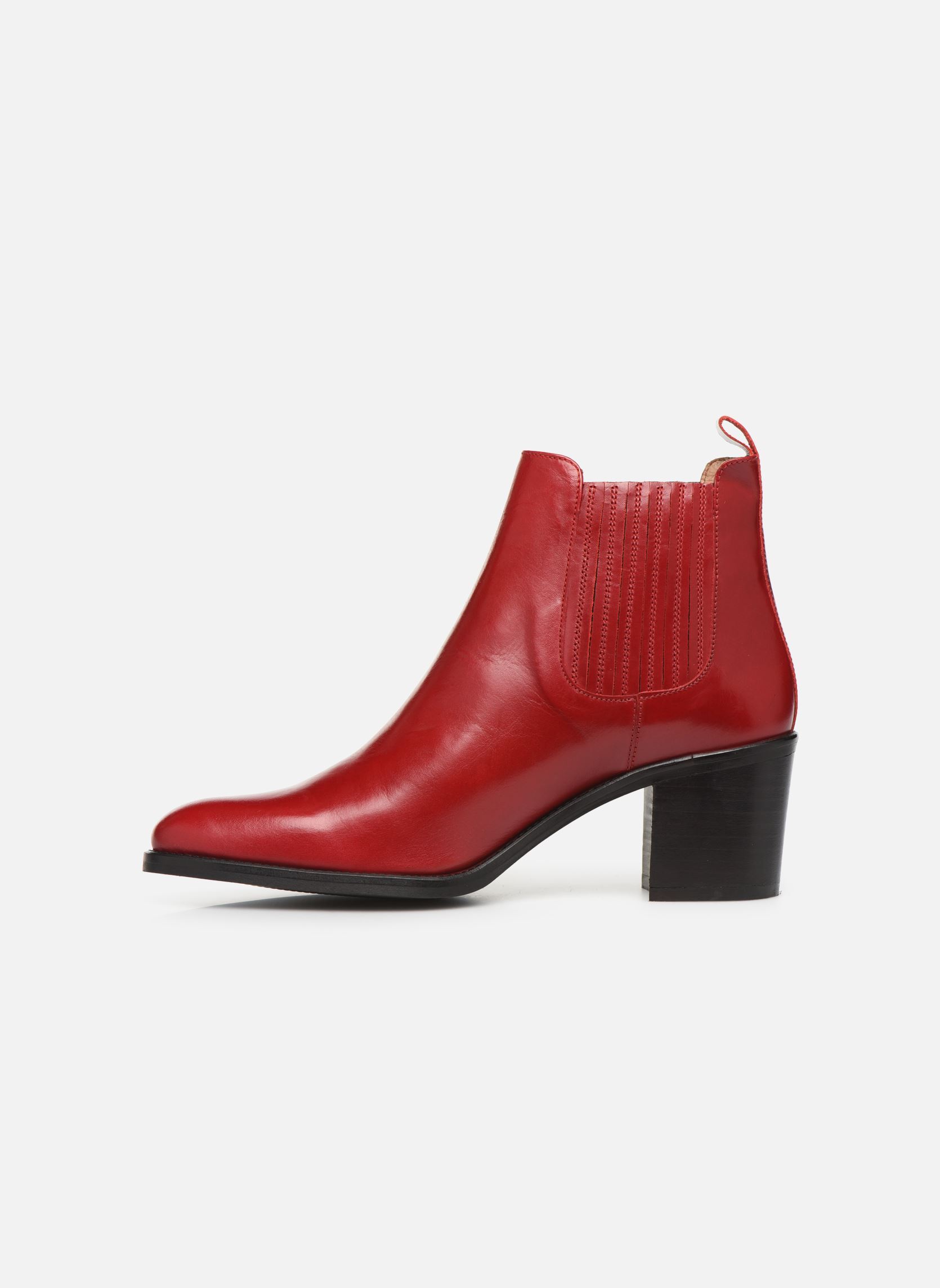 Niedrige Ankle Boots Echupa damen rot Georgia Rose Niedrige Ankle Boots Echupa damen rot Cuir Rouge