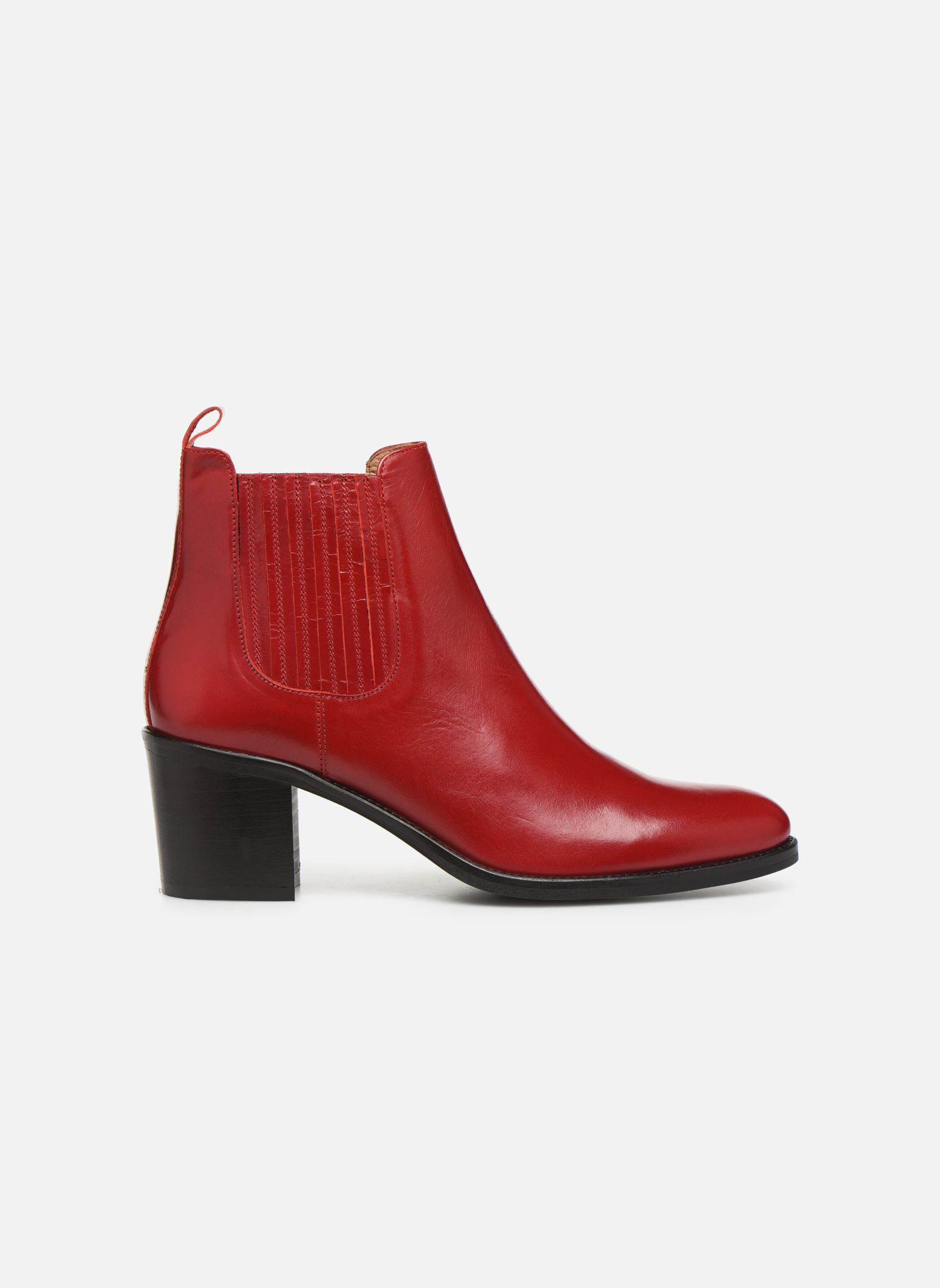 Niedrige Ankle Boots Echupa damen rot Georgia Rose Niedrige Ankle Boots Echupa damen rot Cuir Rouge