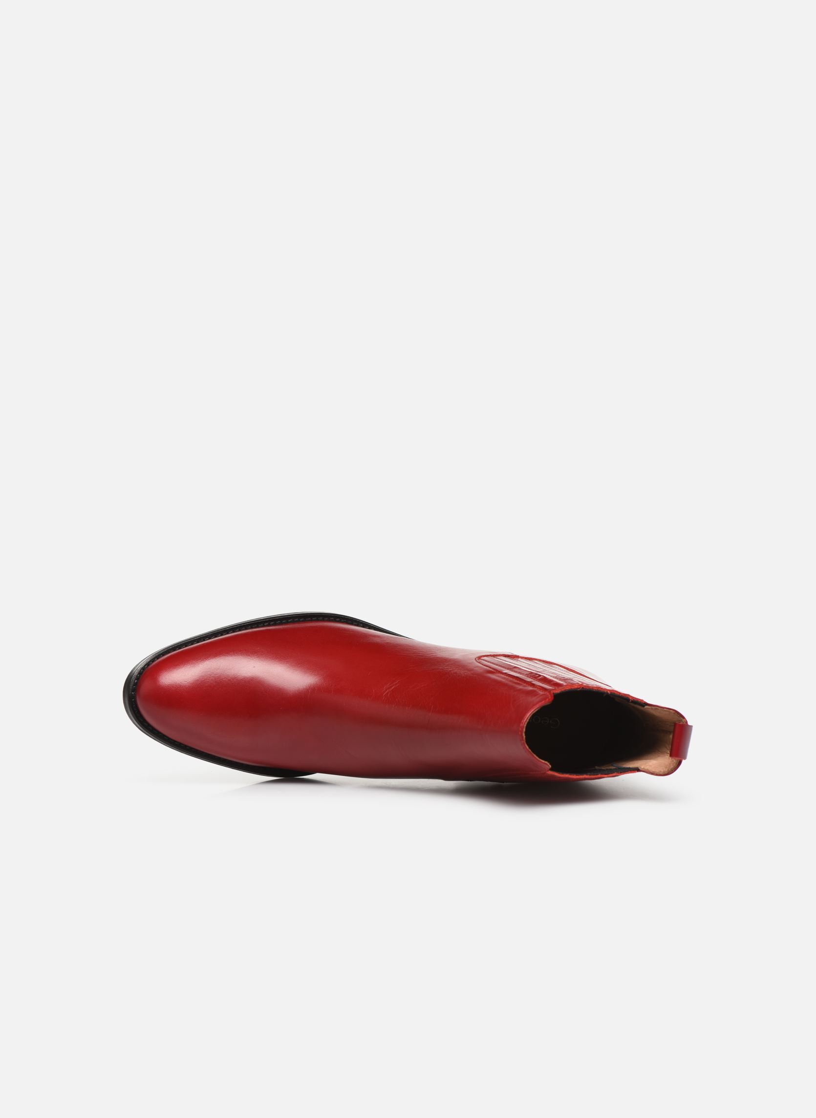 Niedrige Ankle Boots Echupa damen rot Georgia Rose Niedrige Ankle Boots Echupa damen rot Cuir Rouge