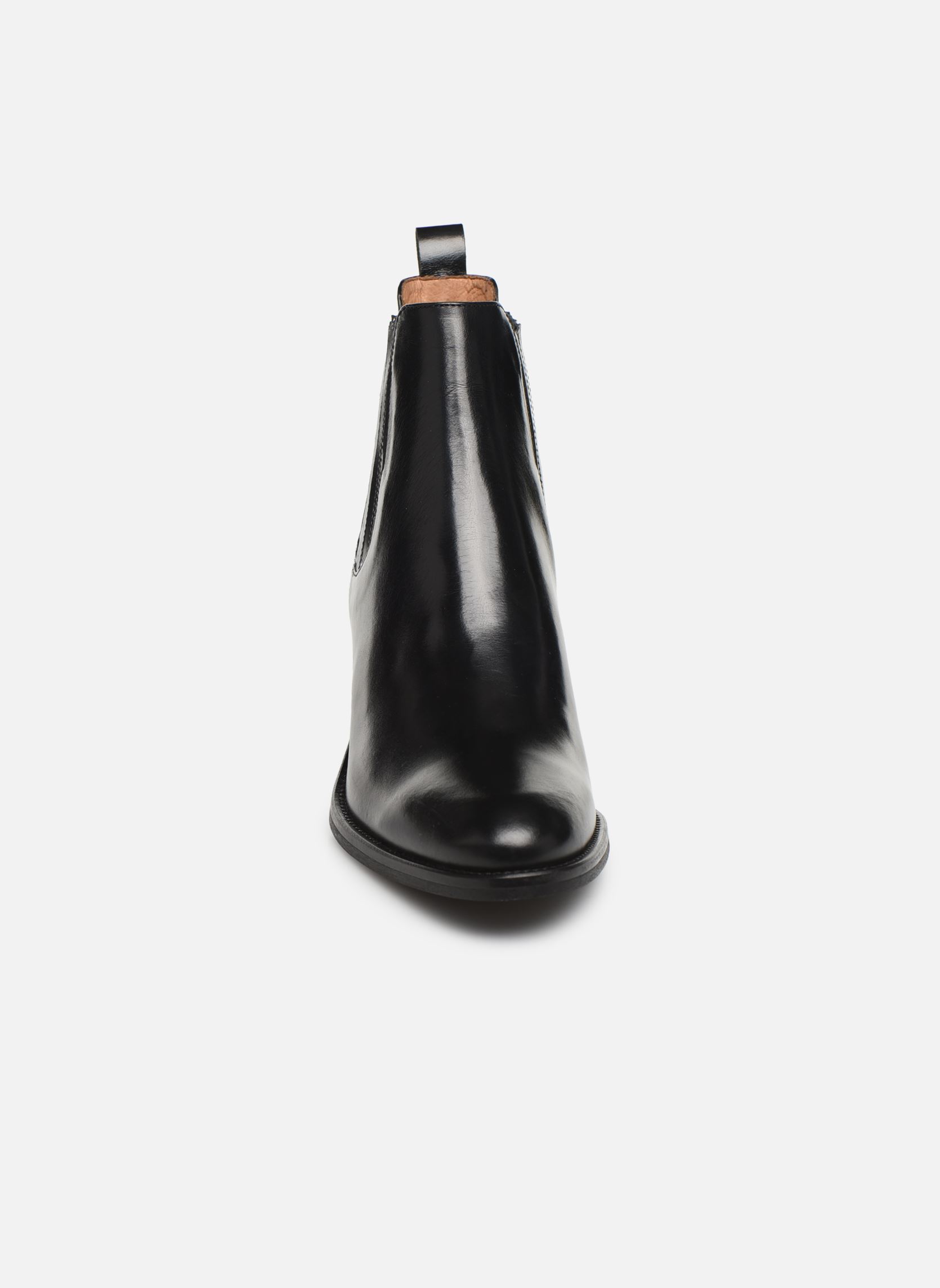 Niedrige Ankle Boots Echupa damen schwarz Georgia Rose Niedrige Ankle Boots Echupa damen schwarz Cuir noir