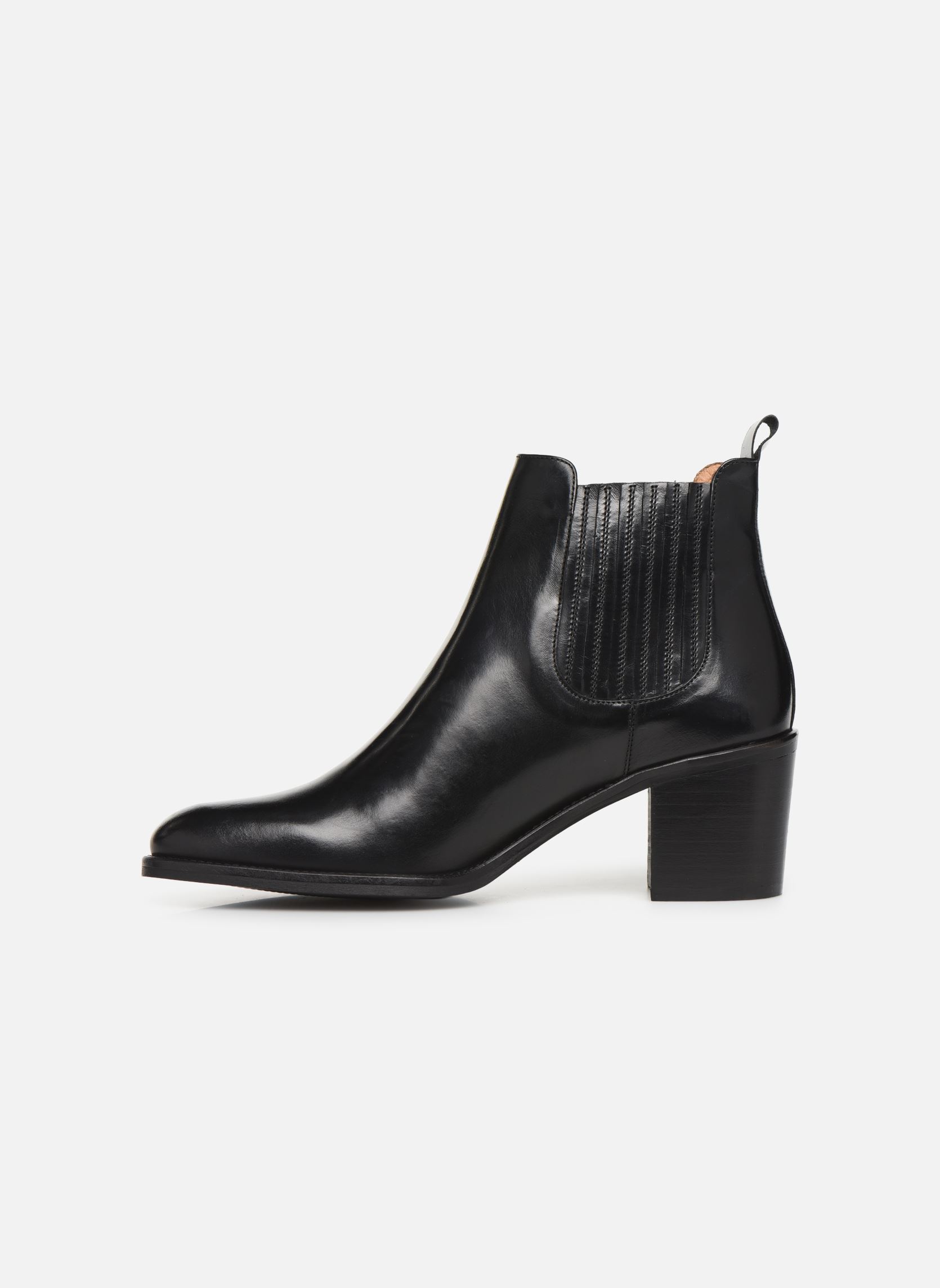 Niedrige Ankle Boots Echupa damen schwarz Georgia Rose Niedrige Ankle Boots Echupa damen schwarz Cuir noir