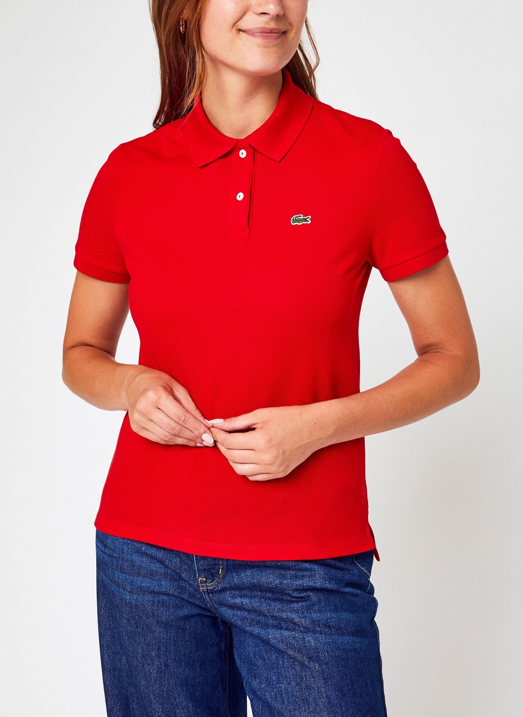 Polo's Polo regular fit Lacoste dames rood Lacoste Polo's Polo regular fit Lacoste dames rood 240 ROUGE