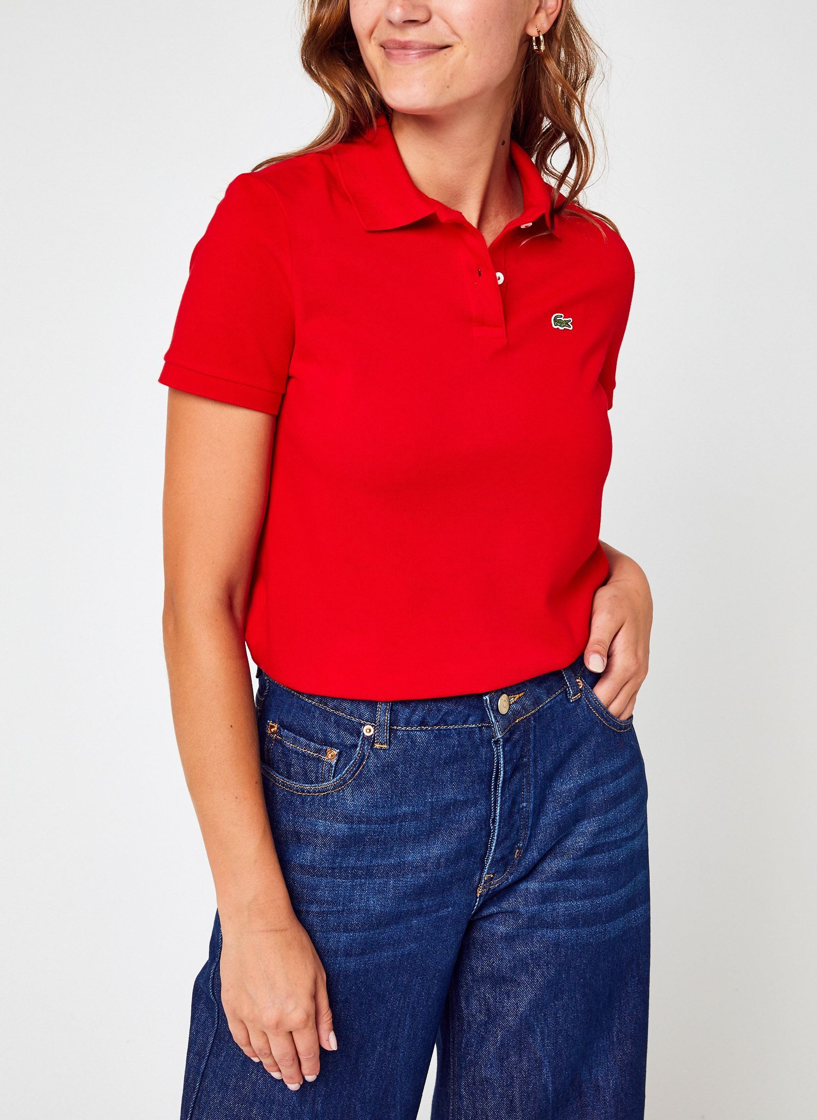 Polo's Polo regular fit Lacoste dames rood Lacoste Polo's Polo regular fit Lacoste dames rood 240 ROUGE