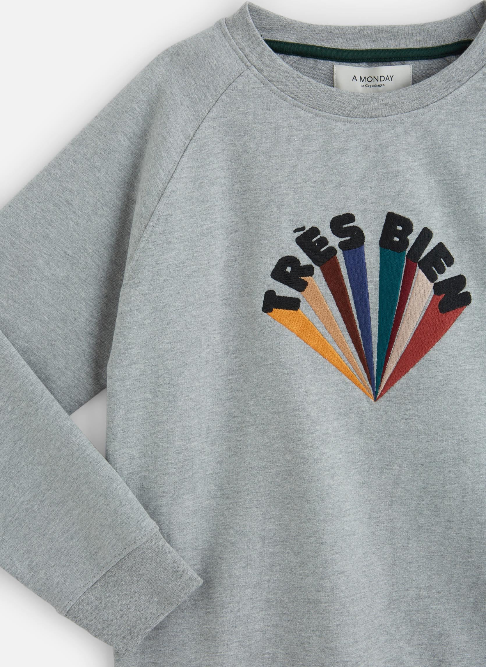 Sweats Ludvig Sweat gris A Monday In Copenhagen Sweats Ludvig Sweat gris GREY MELANGE