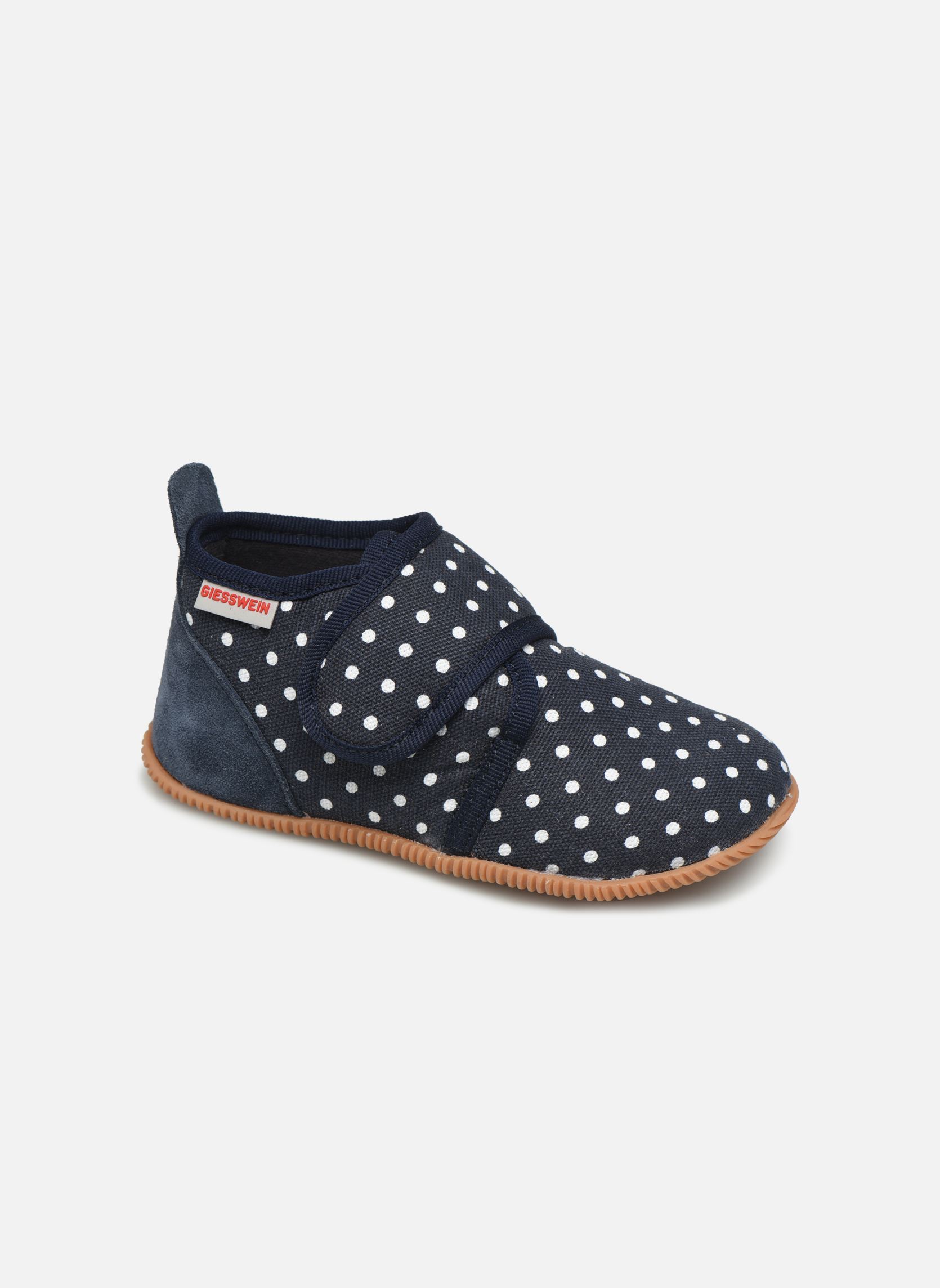 Pantoffels Stans - Slim Fit meisjes blauw Giesswein Pantoffels Stans - Slim Fit meisjes blauw DUNKELBLAU