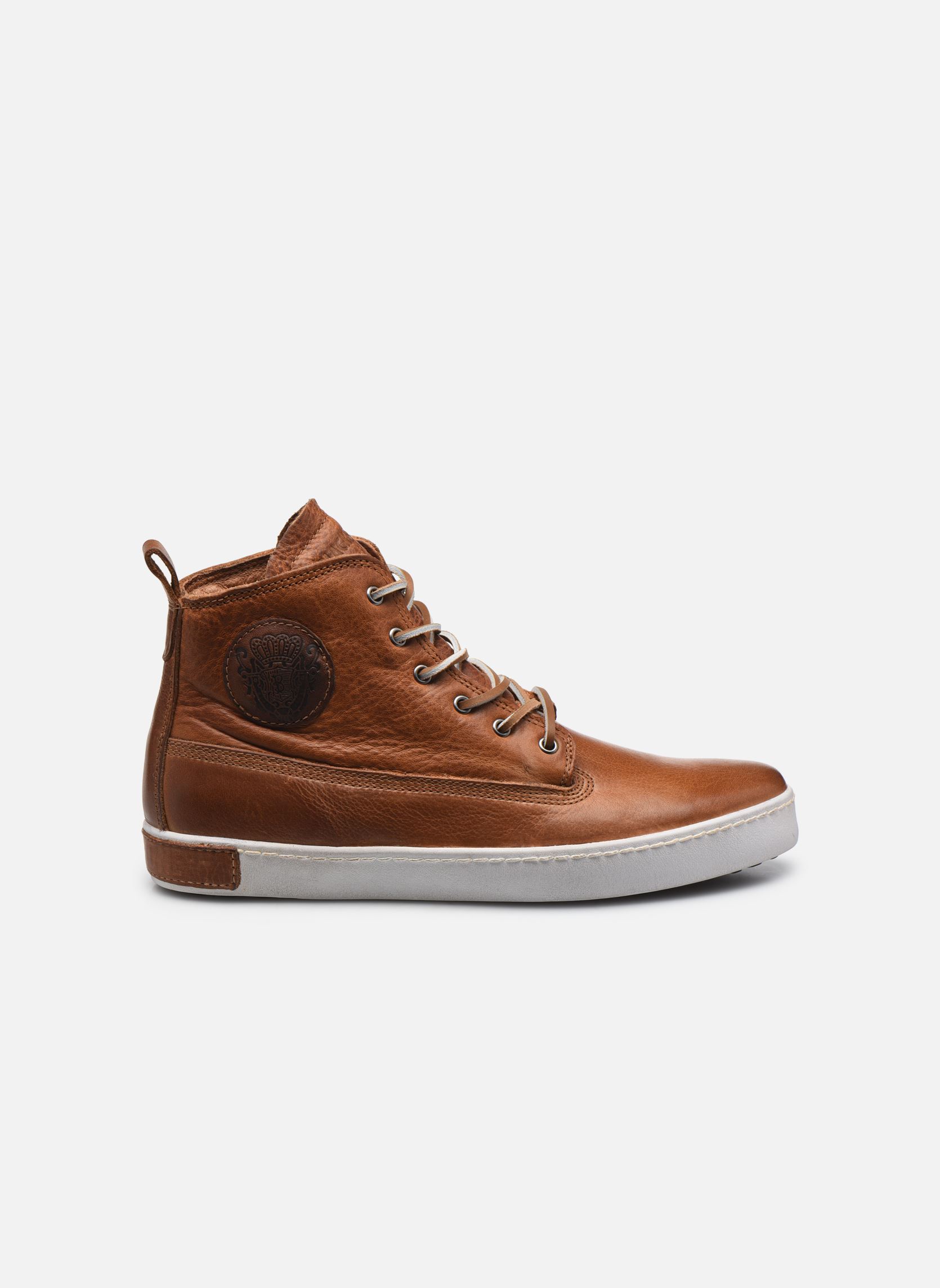 Hoge sneakers AM02 heren bruin Blackstone Hoge sneakers AM02 heren bruin CUOIO