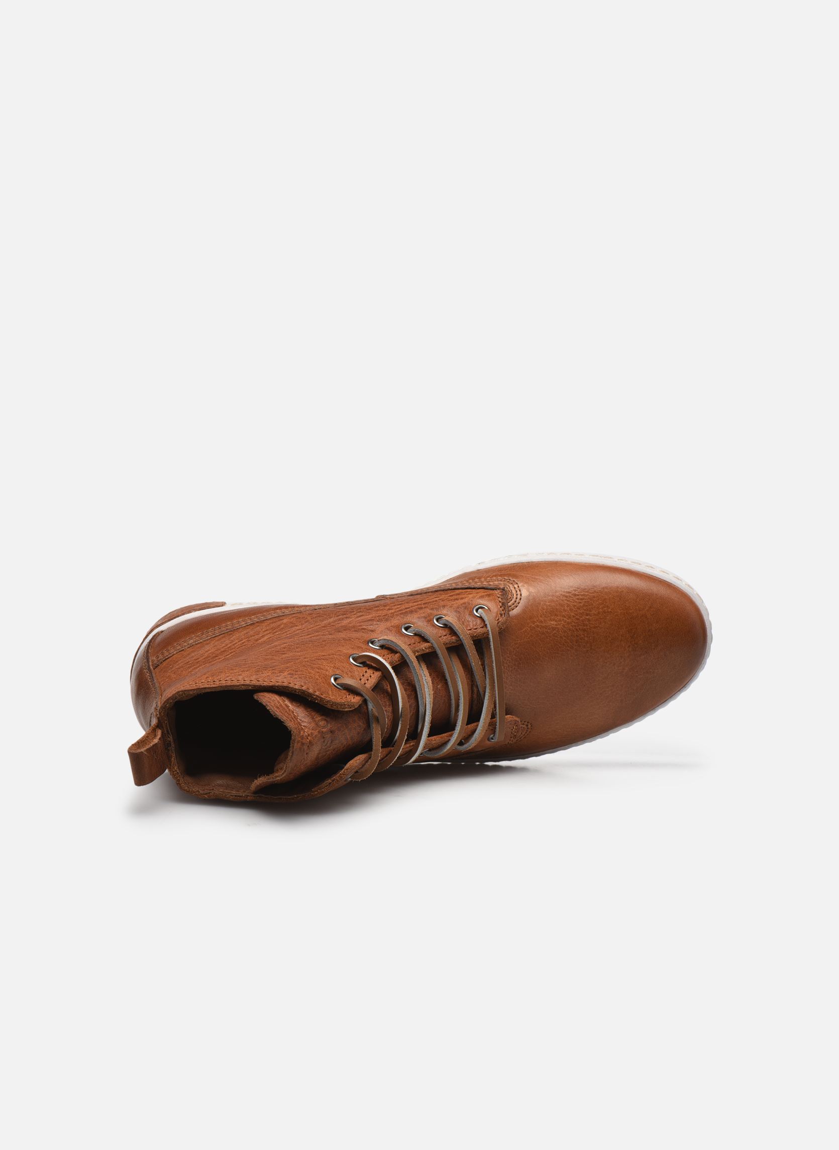 Hoge sneakers AM02 heren bruin Blackstone Hoge sneakers AM02 heren bruin CUOIO
