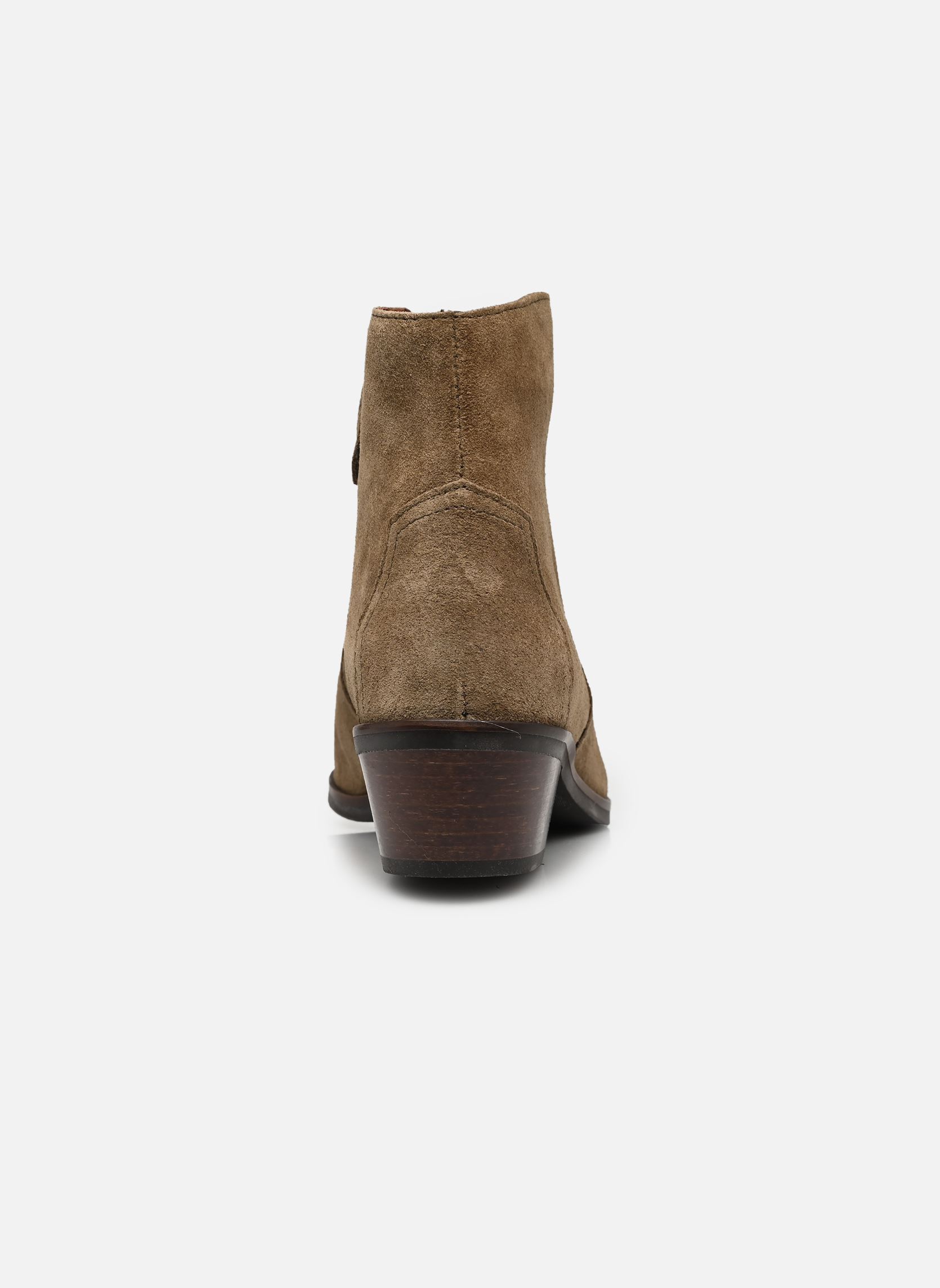Bottines santiags Fiona 35 femme marron Anonymous Copenhagen Bottines santiags Fiona 35 femme marron CALF SUEDE DRIED OLIVE