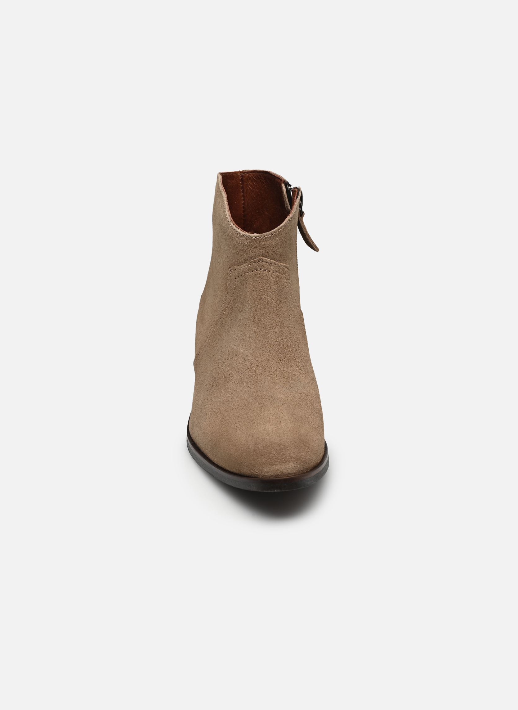 Bottines santiags Fiona 35 femme beige Anonymous Copenhagen Bottines santiags Fiona 35 femme beige CALF SUEDE MUSHROOM