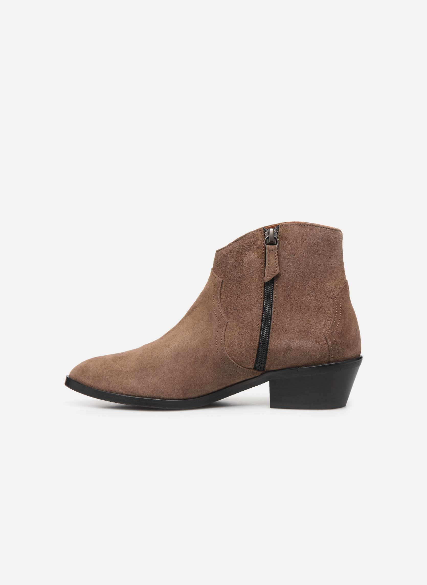 Stivaletti western Fiona 35 donna marrone Anonymous Copenhagen Stivaletti western Fiona 35 donna marrone SUEDE CALF DARK TAUPE