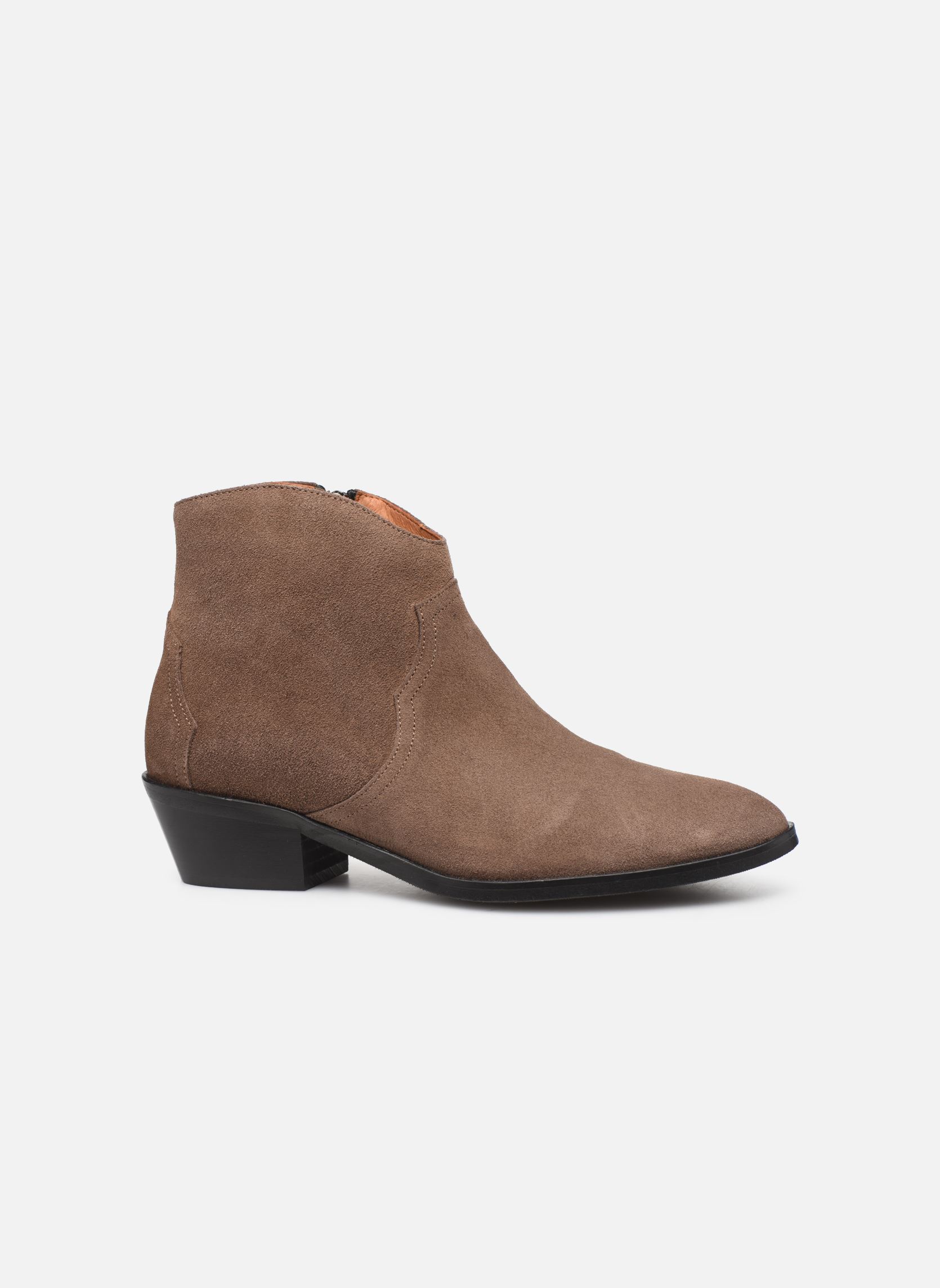Stivaletti western Fiona 35 donna marrone Anonymous Copenhagen Stivaletti western Fiona 35 donna marrone SUEDE CALF DARK TAUPE
