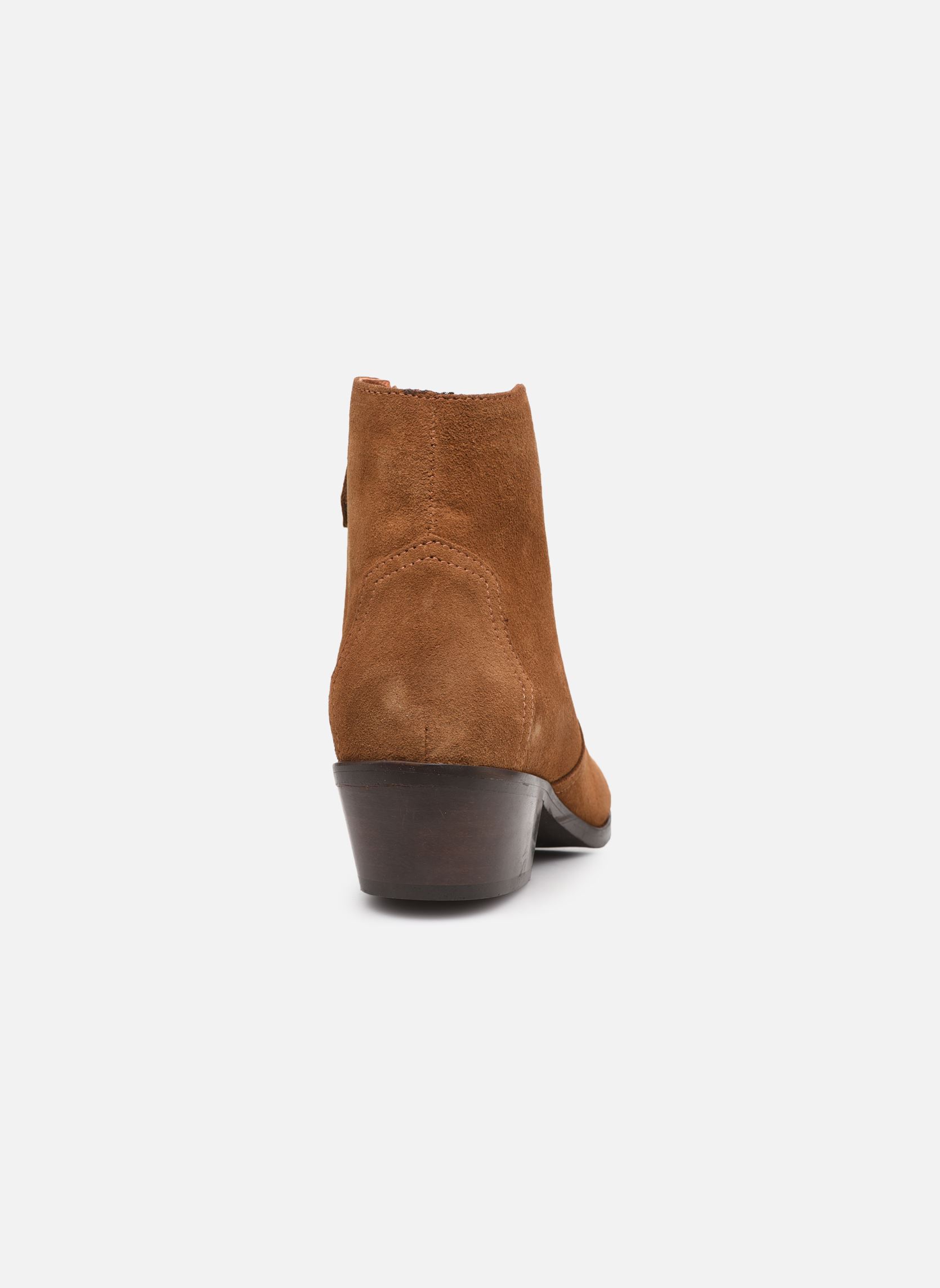 Bottines santiags Fiona 35 femme marron Anonymous Copenhagen Bottines santiags Fiona 35 femme marron CALF SUEDE CINAMON