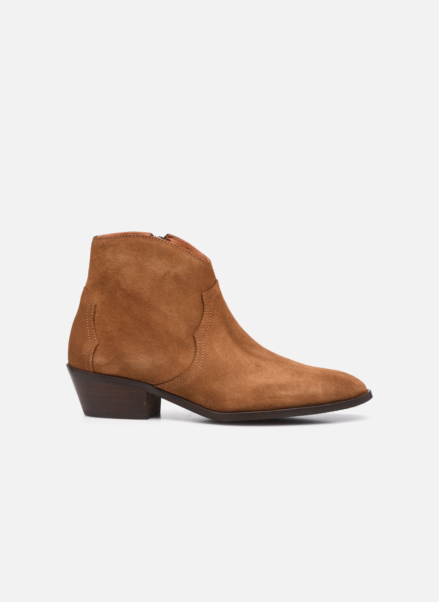 Bottines santiags Fiona 35 femme marron Anonymous Copenhagen Bottines santiags Fiona 35 femme marron CALF SUEDE CINAMON