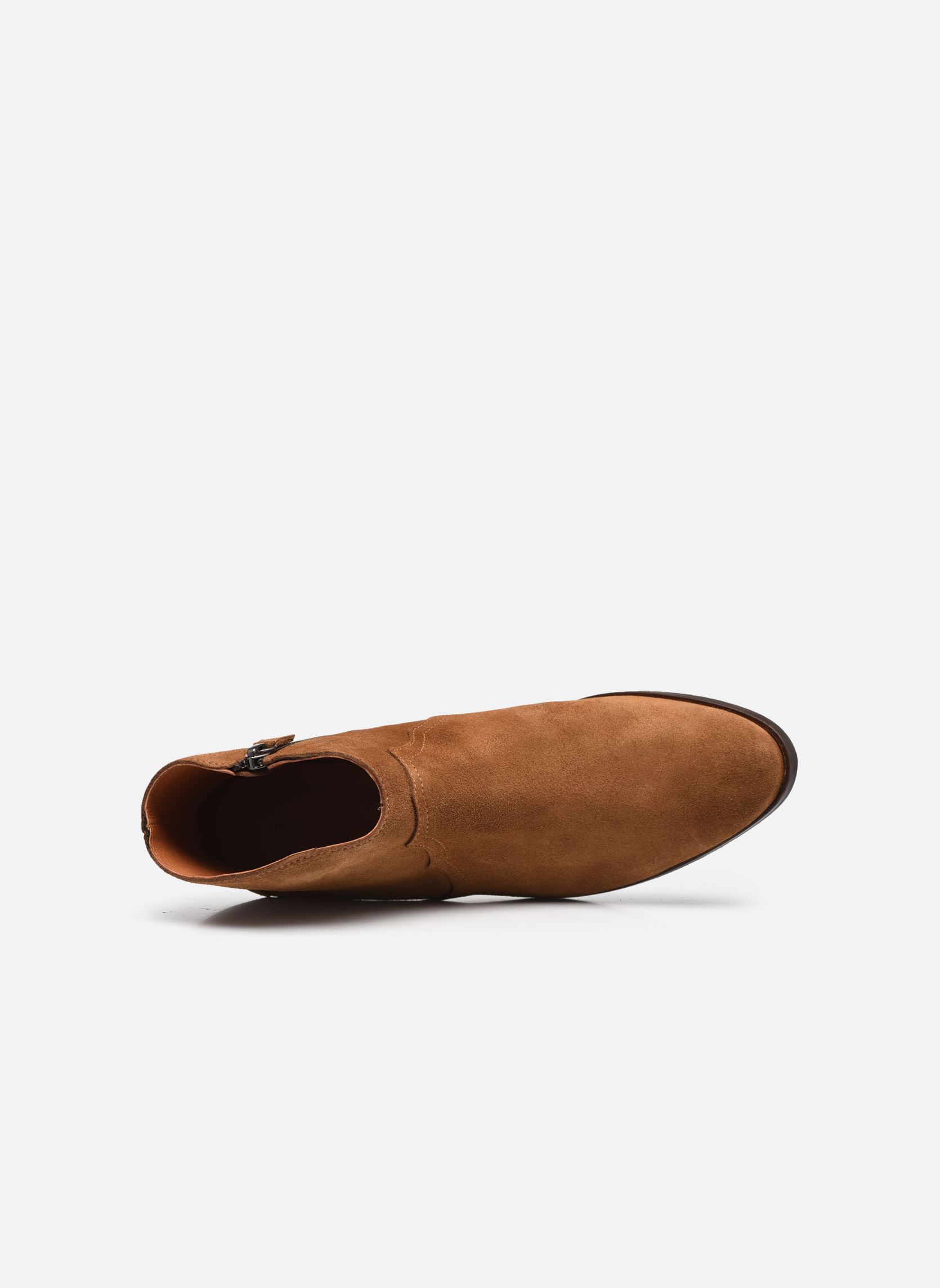 Bottines santiags Fiona 35 femme marron Anonymous Copenhagen Bottines santiags Fiona 35 femme marron CALF SUEDE CINAMON