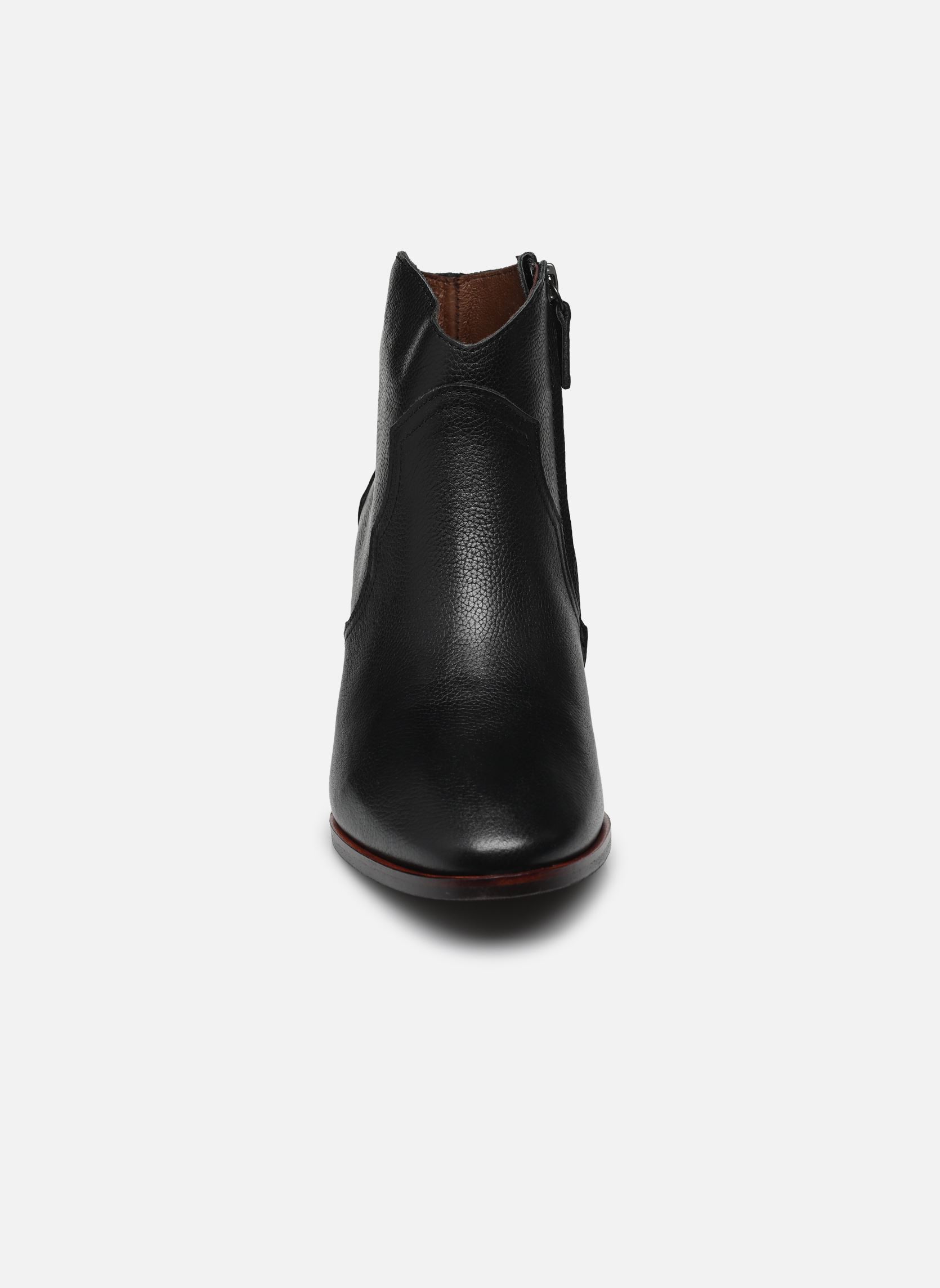 Niedrige Ankle Boots FIONA 60 damen schwarz Anonymous Copenhagen Niedrige Ankle Boots FIONA 60 damen schwarz GRAINED SOFT CALF BLACK