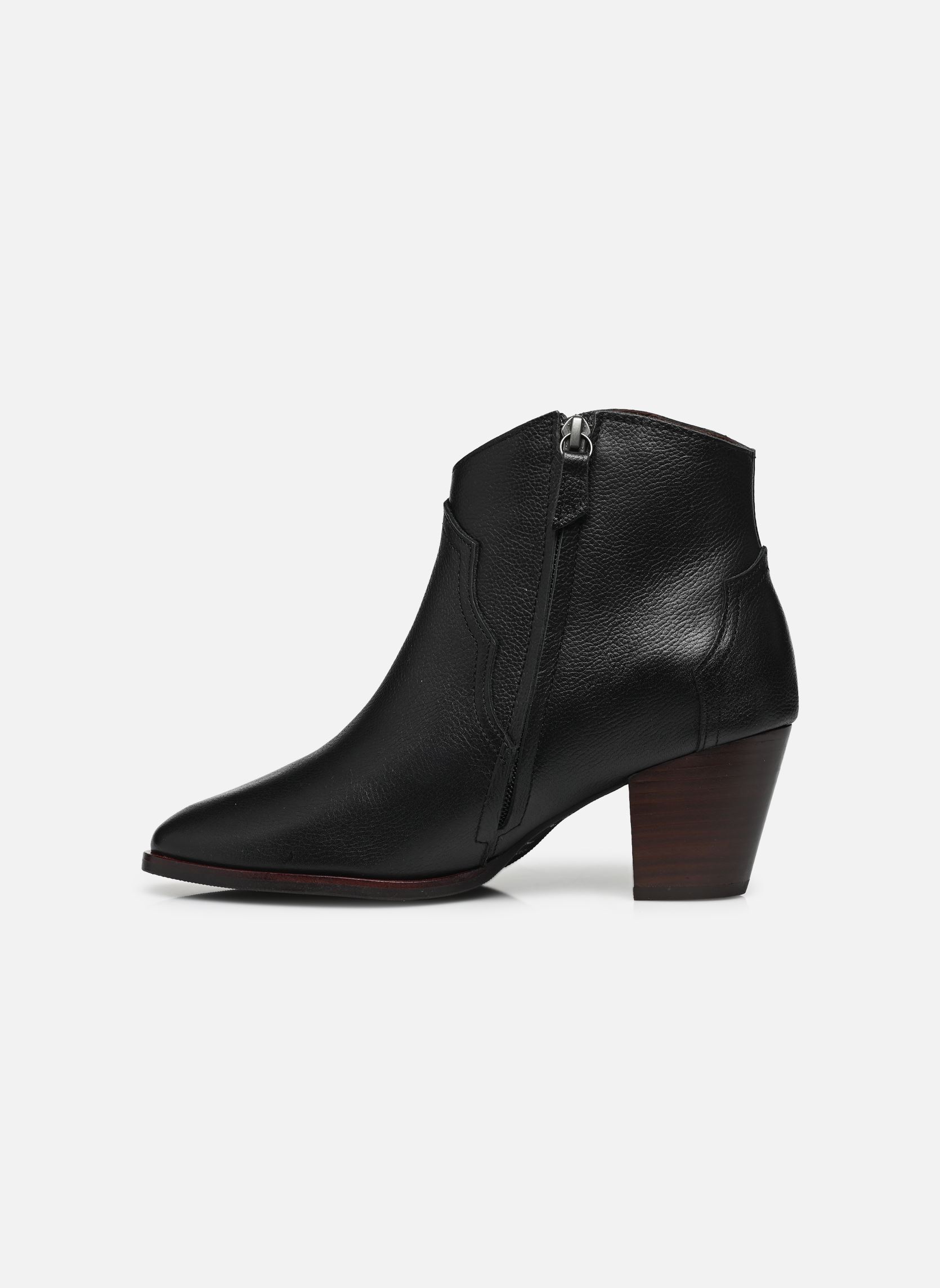 Niedrige Ankle Boots FIONA 60 damen schwarz Anonymous Copenhagen Niedrige Ankle Boots FIONA 60 damen schwarz GRAINED SOFT CALF BLACK