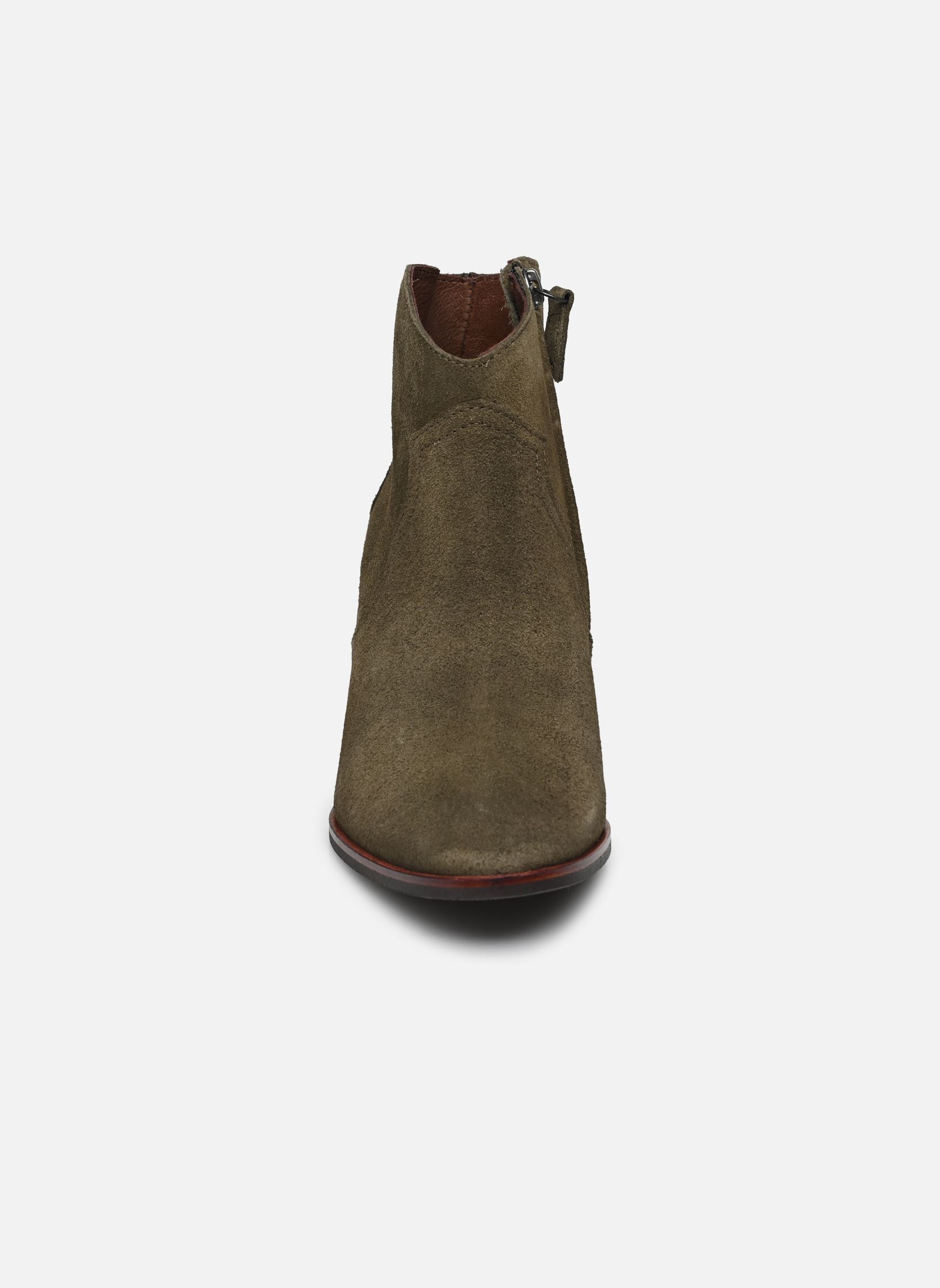Niedrige Ankle Boots FIONA 60 damen grün Anonymous Copenhagen Niedrige Ankle Boots FIONA 60 damen grün CALF SUEDE MOSS GREEN
