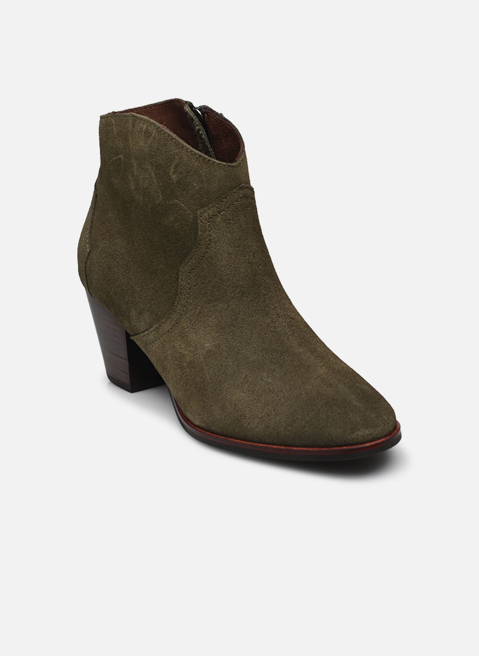 Niedrige Ankle Boots FIONA 60 damen grün Anonymous Copenhagen Niedrige Ankle Boots FIONA 60 damen grün CALF SUEDE MOSS GREEN
