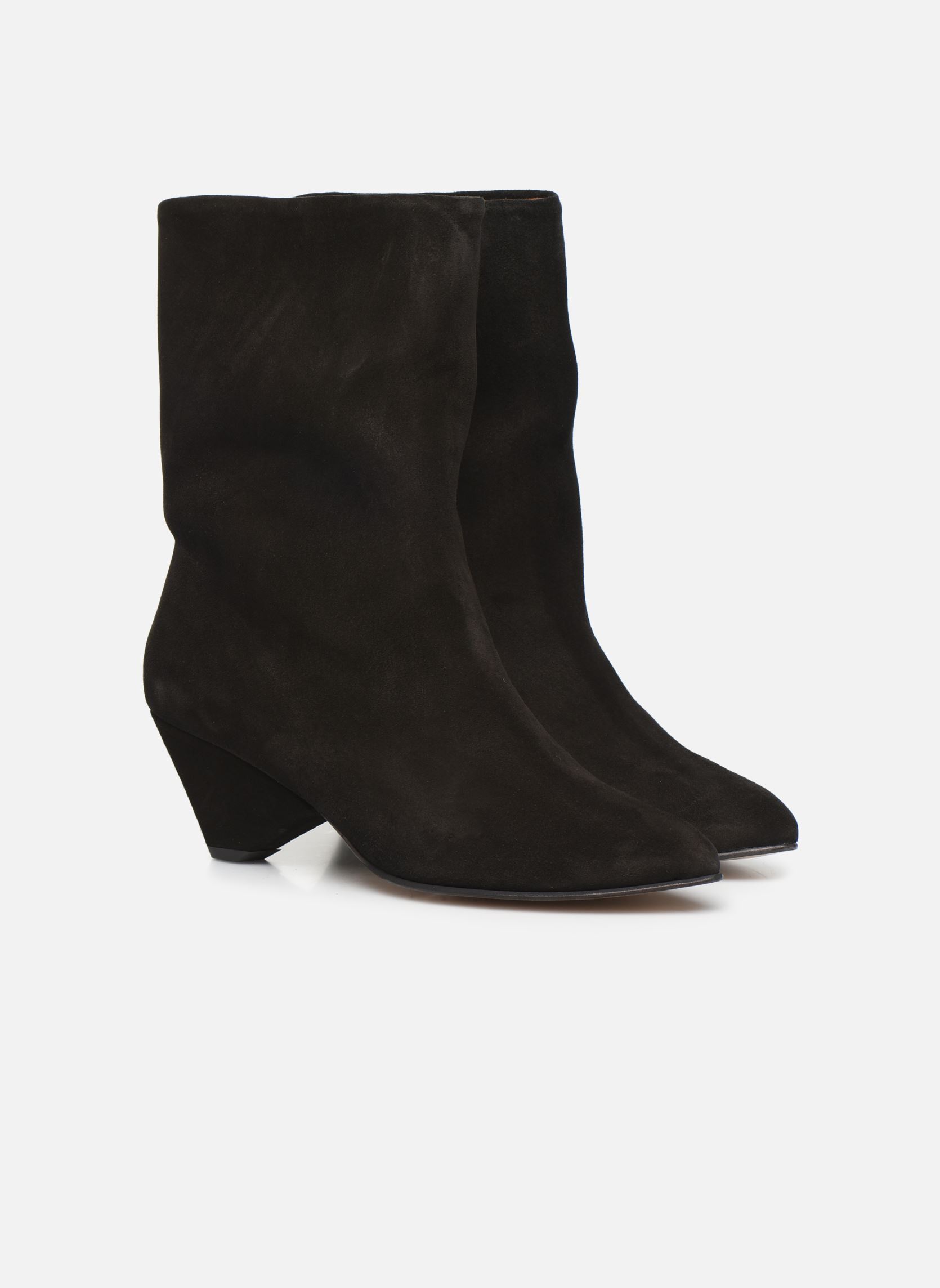Niedrige Ankle Boots Vully Triangle damen schwarz Anonymous Copenhagen Niedrige Ankle Boots Vully Triangle damen schwarz CALF SUEDE BLACK