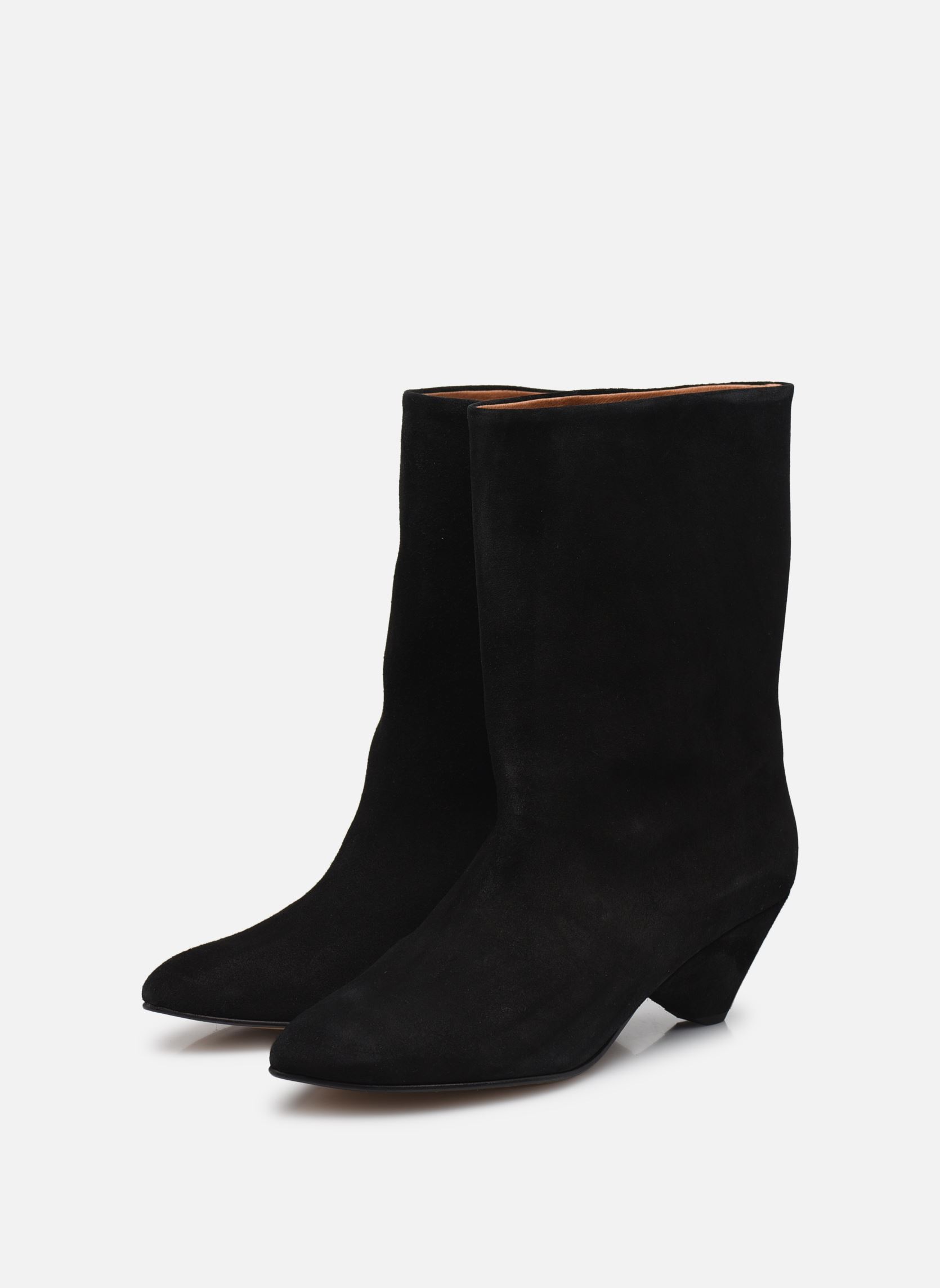Niedrige Ankle Boots Vully Triangle damen schwarz Anonymous Copenhagen Niedrige Ankle Boots Vully Triangle damen schwarz CALF SUEDE BLACK