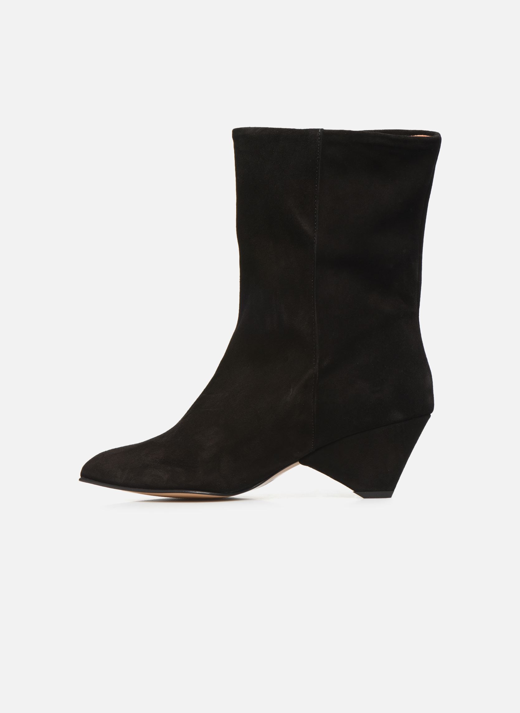Niedrige Ankle Boots Vully Triangle damen schwarz Anonymous Copenhagen Niedrige Ankle Boots Vully Triangle damen schwarz CALF SUEDE BLACK