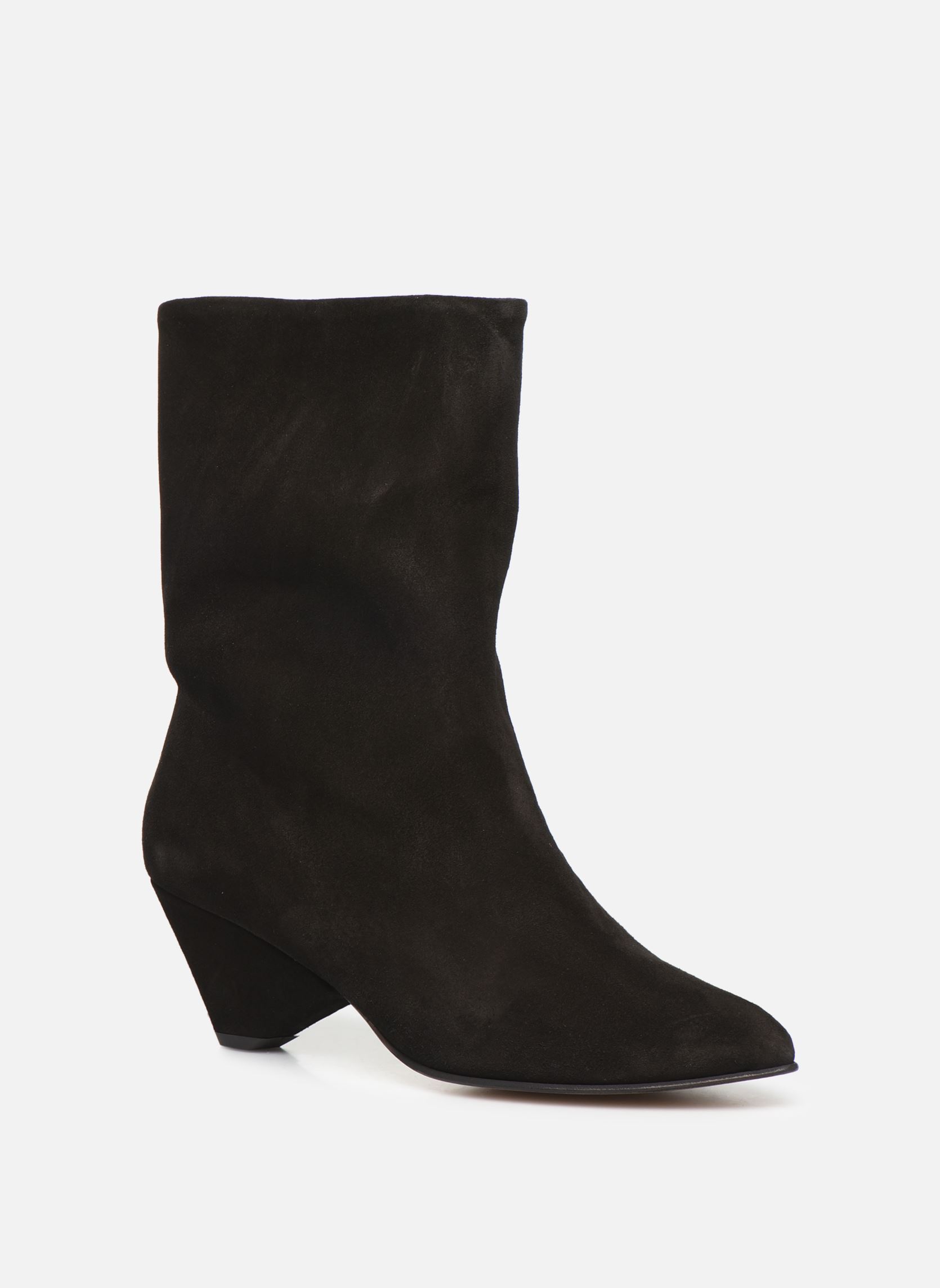 Niedrige Ankle Boots Vully Triangle damen schwarz Anonymous Copenhagen Niedrige Ankle Boots Vully Triangle damen schwarz CALF SUEDE BLACK