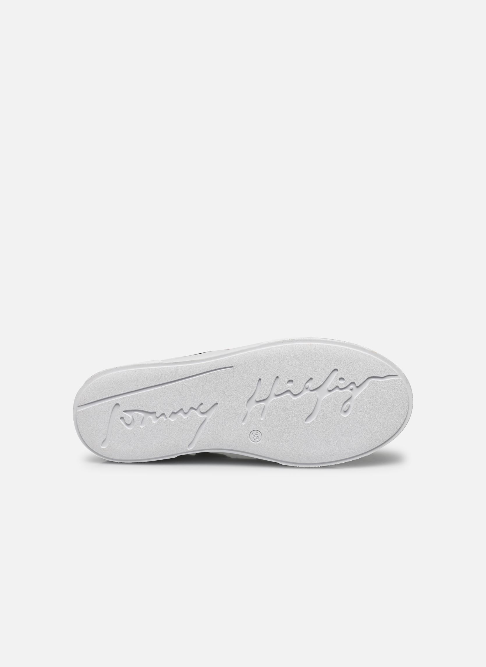 Baskets hautes Flag Low Cut Lace-Up fille blanc Tommy Hilfiger Baskets hautes Flag Low Cut Lace-Up fille blanc White/silver