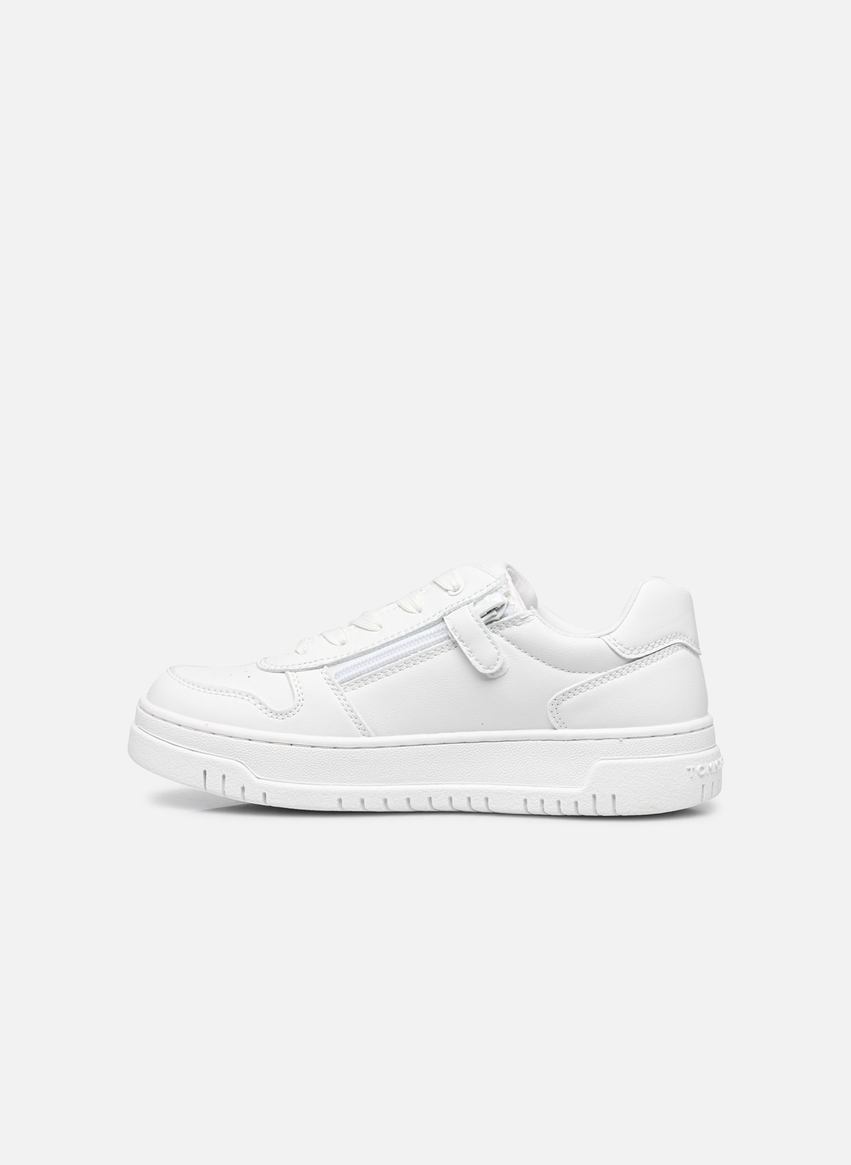 Baskets hautes Flag Low Cut Lace-Up blanc Tommy Hilfiger Baskets hautes Flag Low Cut Lace-Up blanc White