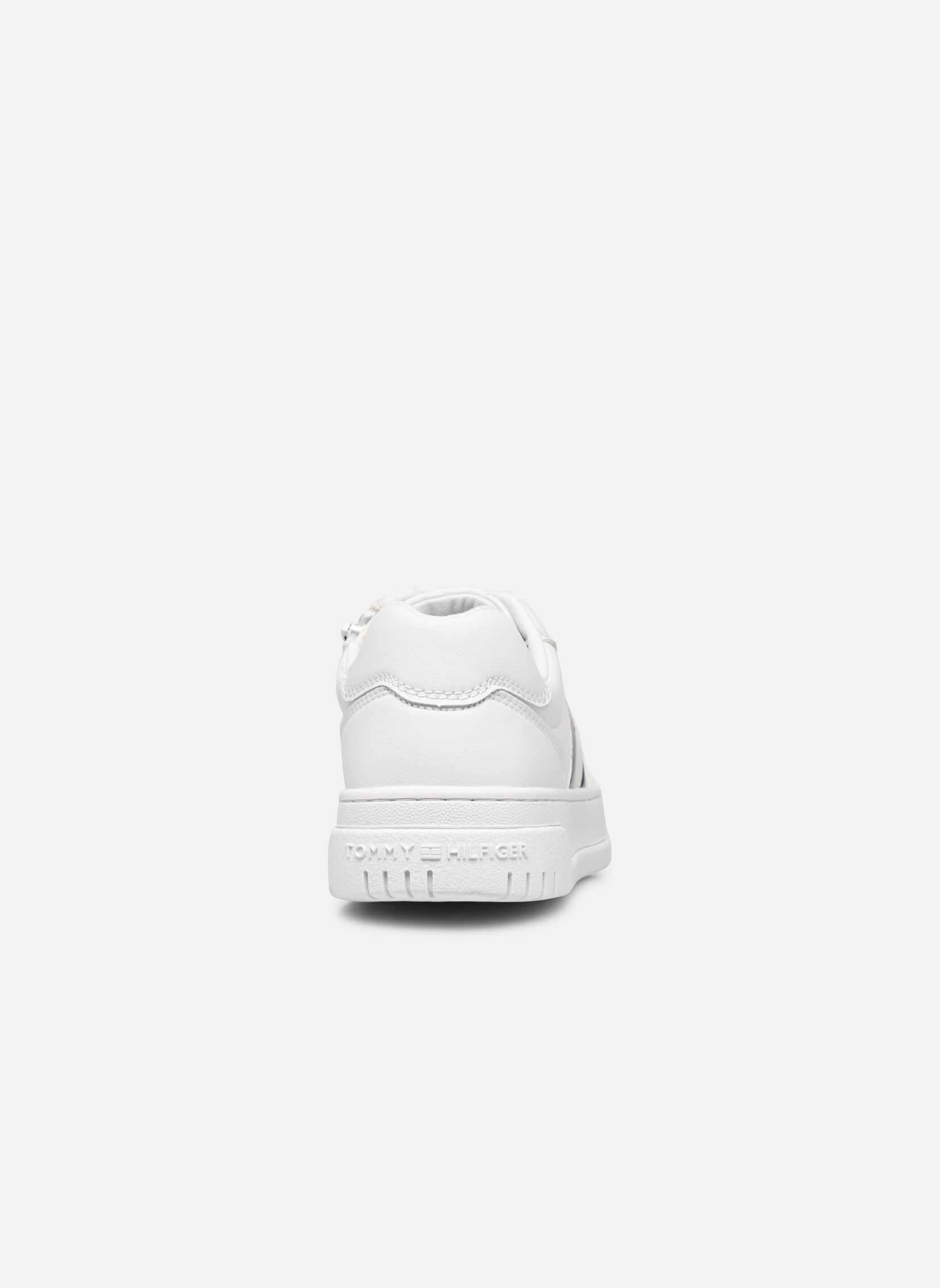 Baskets hautes Flag Low Cut Lace-Up blanc Tommy Hilfiger Baskets hautes Flag Low Cut Lace-Up blanc White
