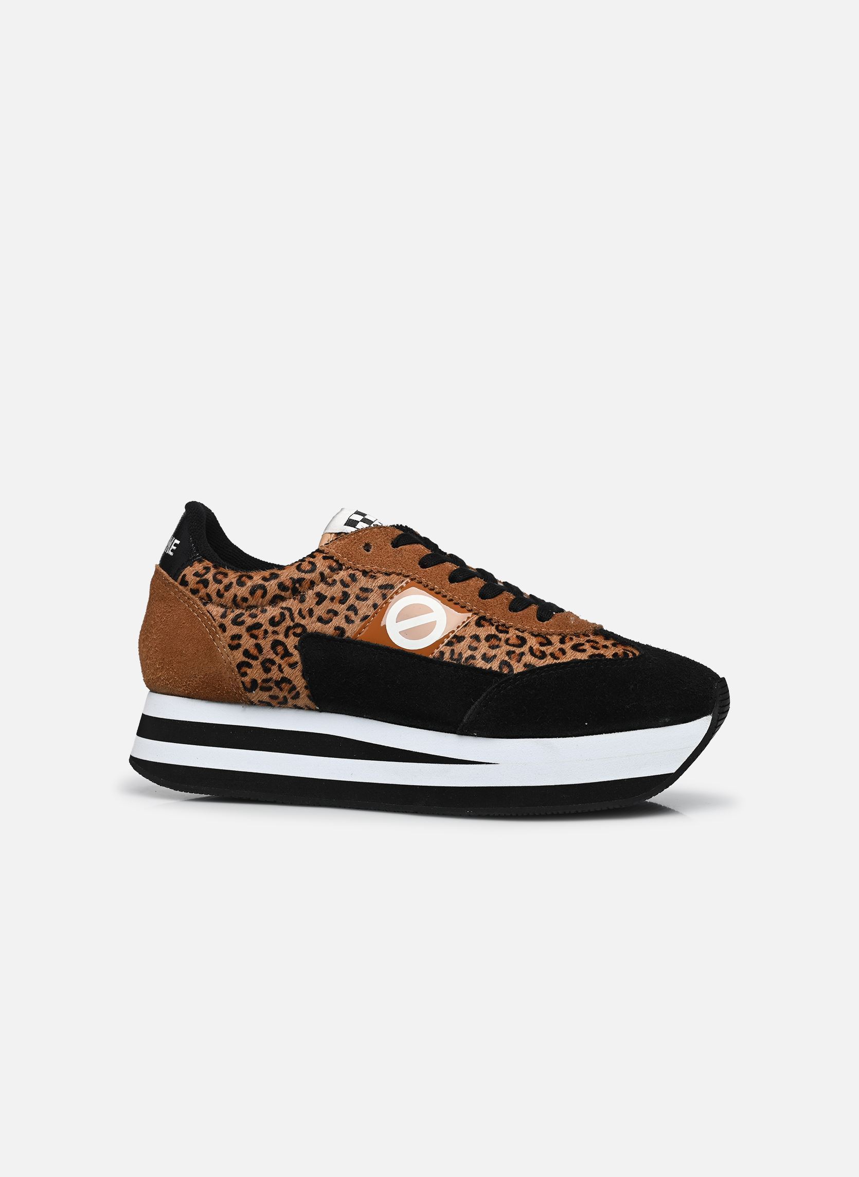 Baskets basses Flex M Jogger femme marron No Name Baskets basses Flex M Jogger femme marron Brown/Black/Camel