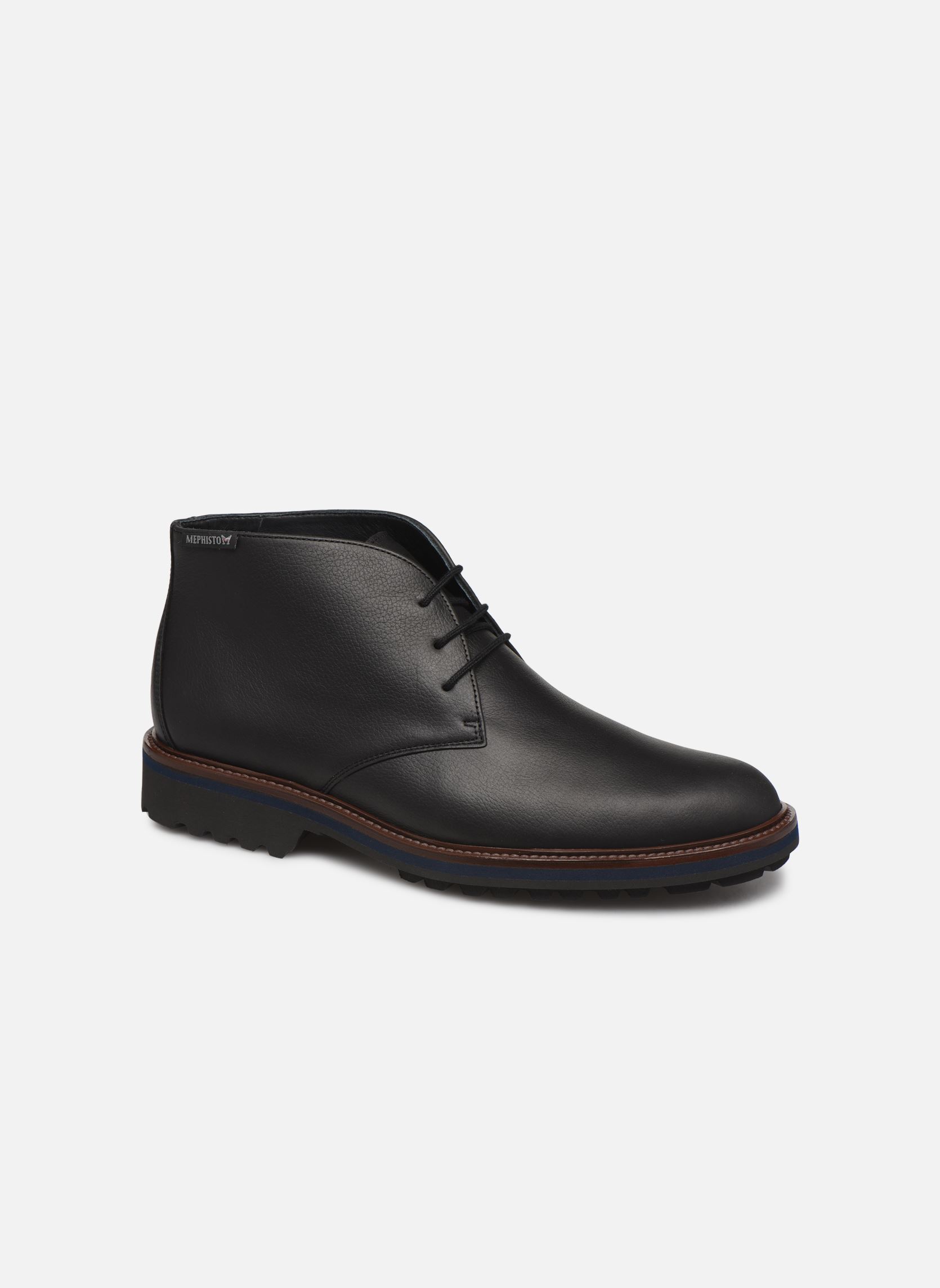 Geschnürte Stiefeletten Berto herren schwarz Mephisto Geschnürte Stiefeletten Berto herren schwarz BLACK