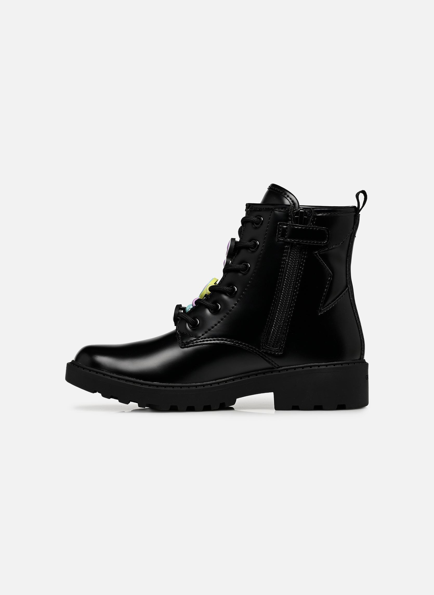 Stiefeletten / Ankle Boots J Casey Girl A mädchen schwarz Geox Stiefeletten / Ankle Boots J Casey Girl A mädchen schwarz BLACK/MULTICOLOR